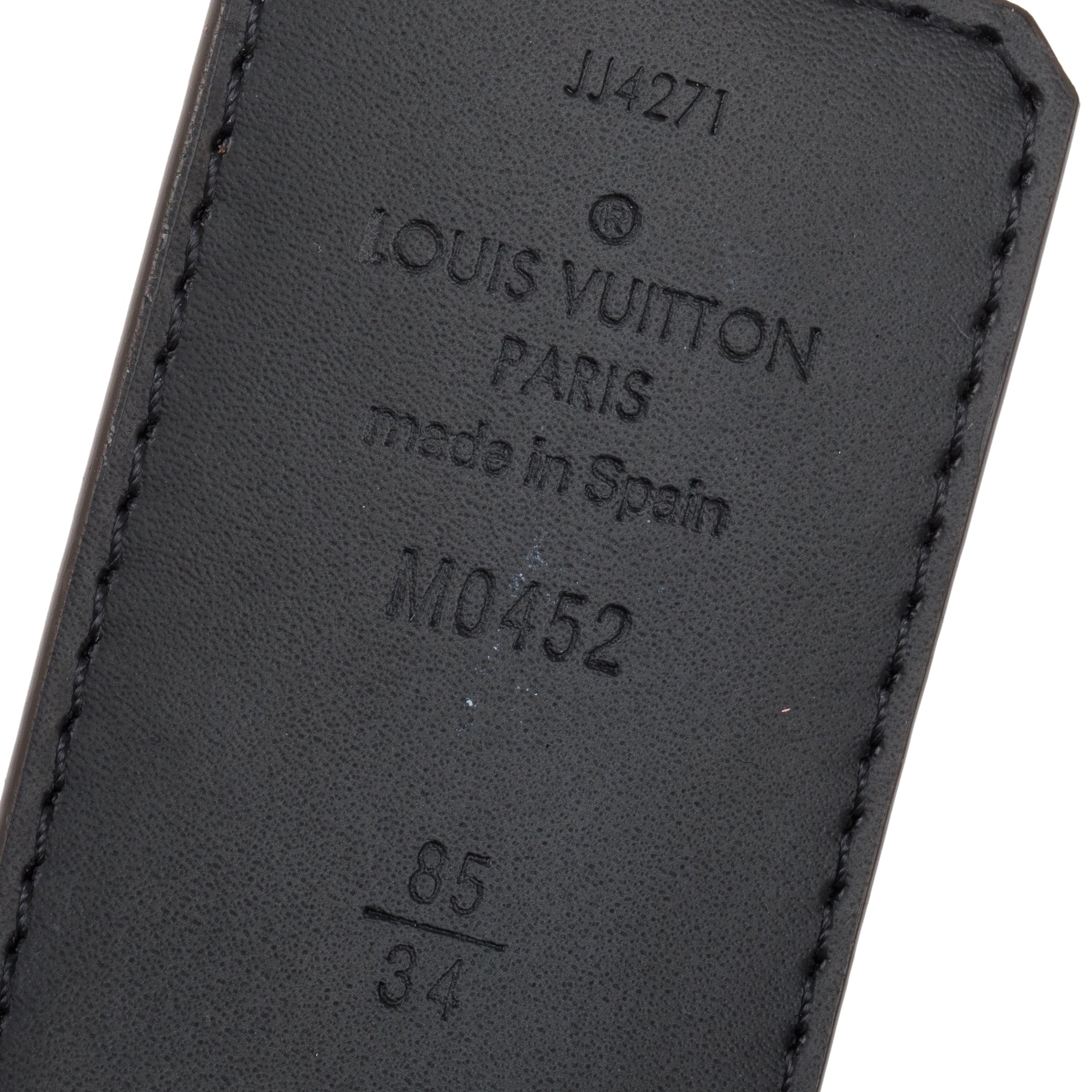 Louis Vuitton 2021 Monogram Canvas & Black Leather LV Shake 40 MM Reversible Belt 85 34