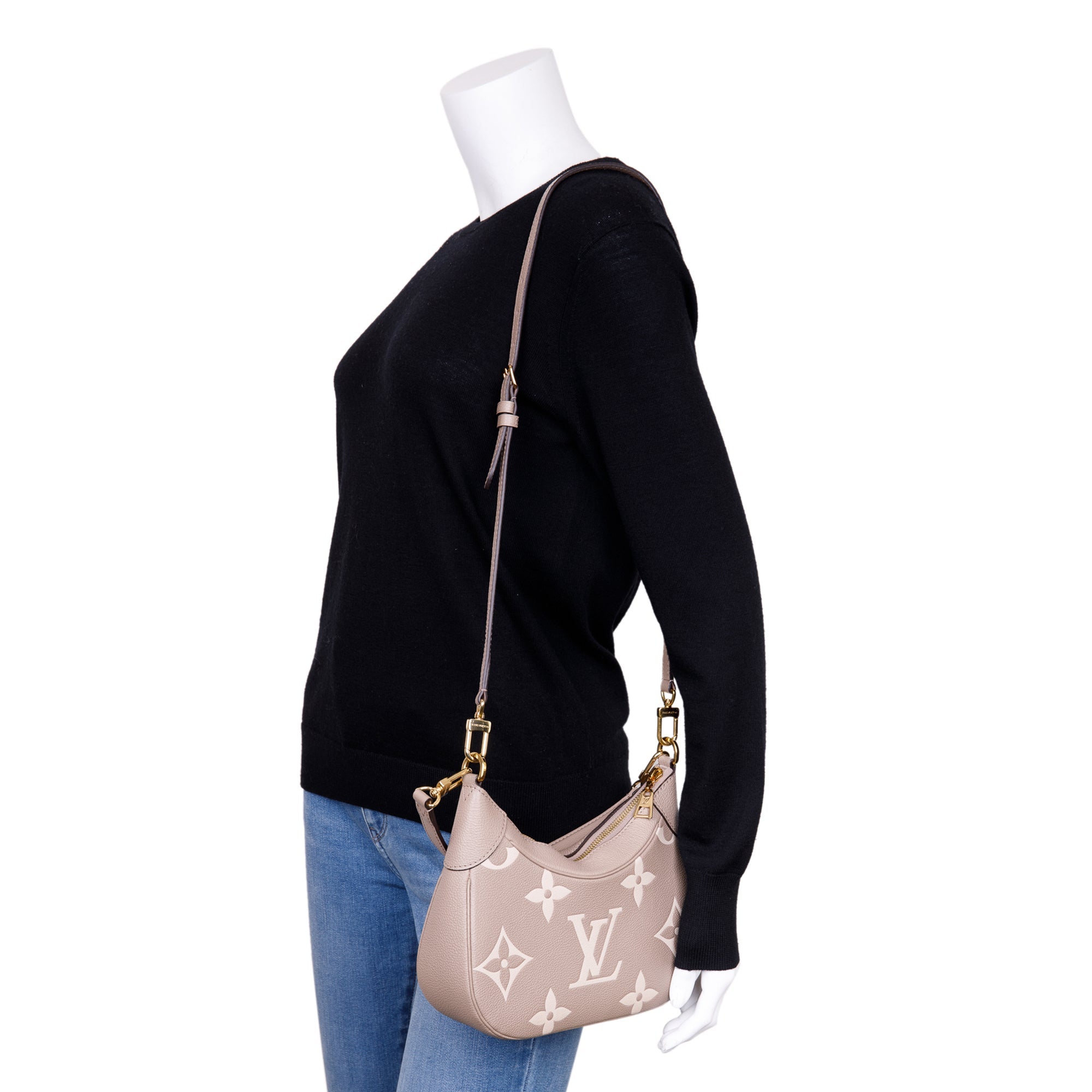 Louis Vuitton 2022 Bicolor Monogram Empreinte Bagatelle w/ Box