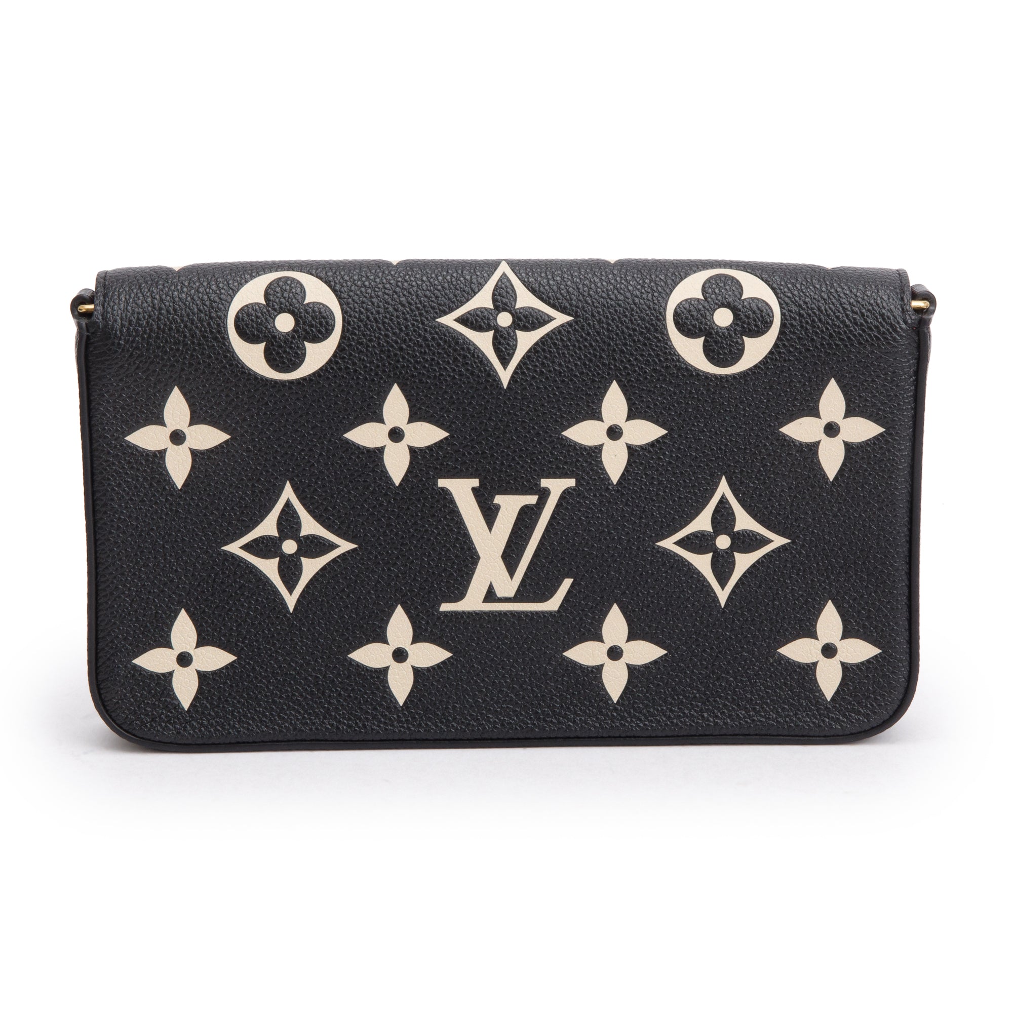 Louis Vuitton 2022 Bicolor Monogram Empreinte Leather Felicie Pochette w/ Inserts