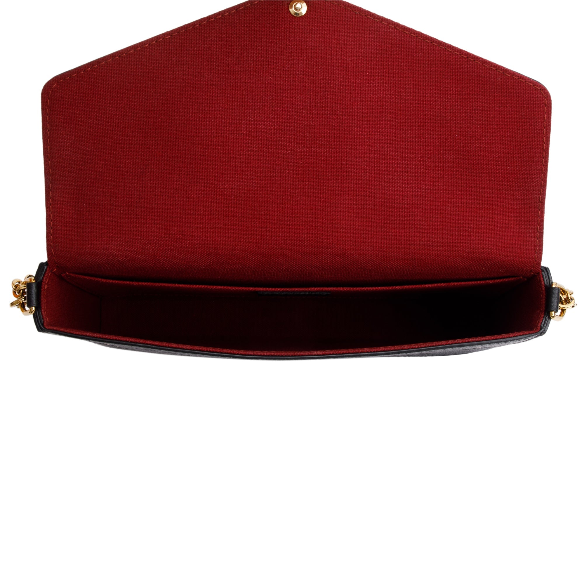 Louis Vuitton 2022 Bicolor Monogram Empreinte Leather Felicie Pochette w/ Inserts & Box