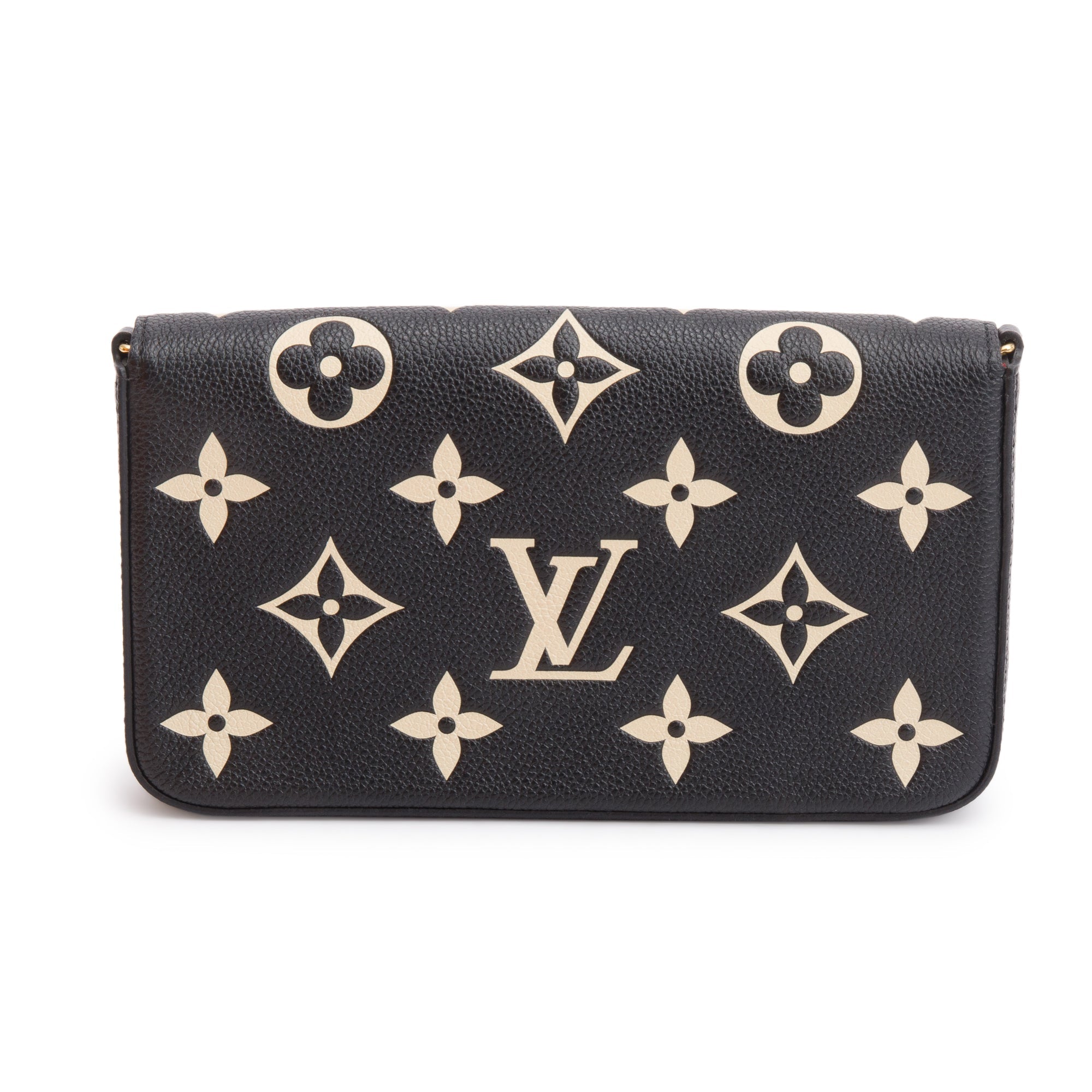 Louis Vuitton 2022 Bicolor Monogram Empreinte Leather Felicie Pochette w/ Inserts & Box