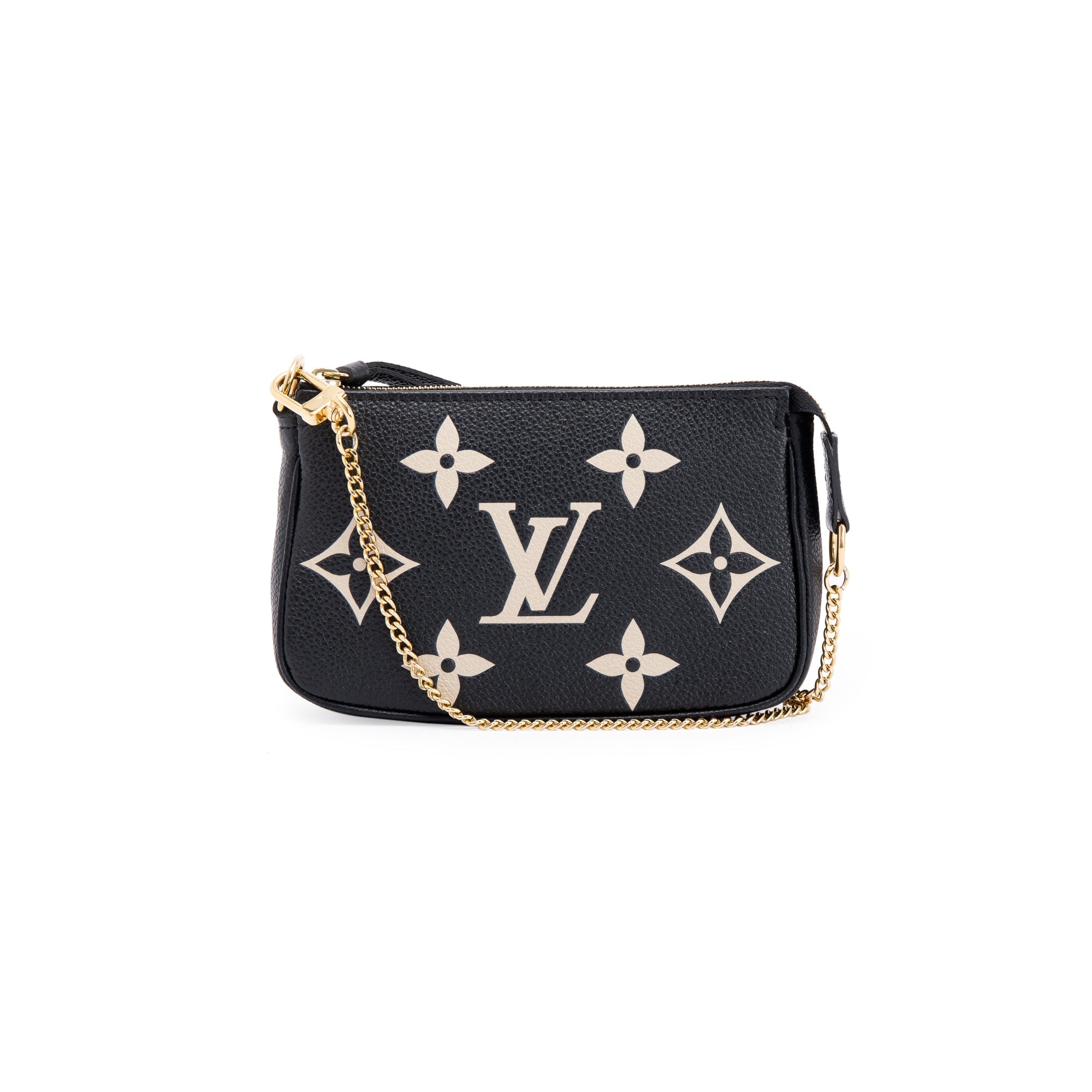 Louis Vuitton 2022 Bicolor Monogram Empreinte Leather Mini Pochette Accessories w/ Box