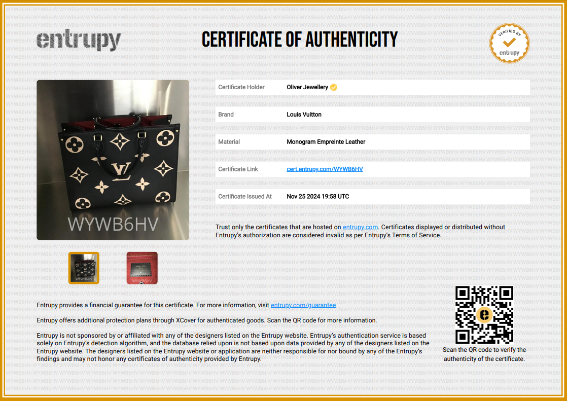 Louis Vuitton 2022 Bicolor Monogram Empreinte Leather OnTheGo MM w/ Box