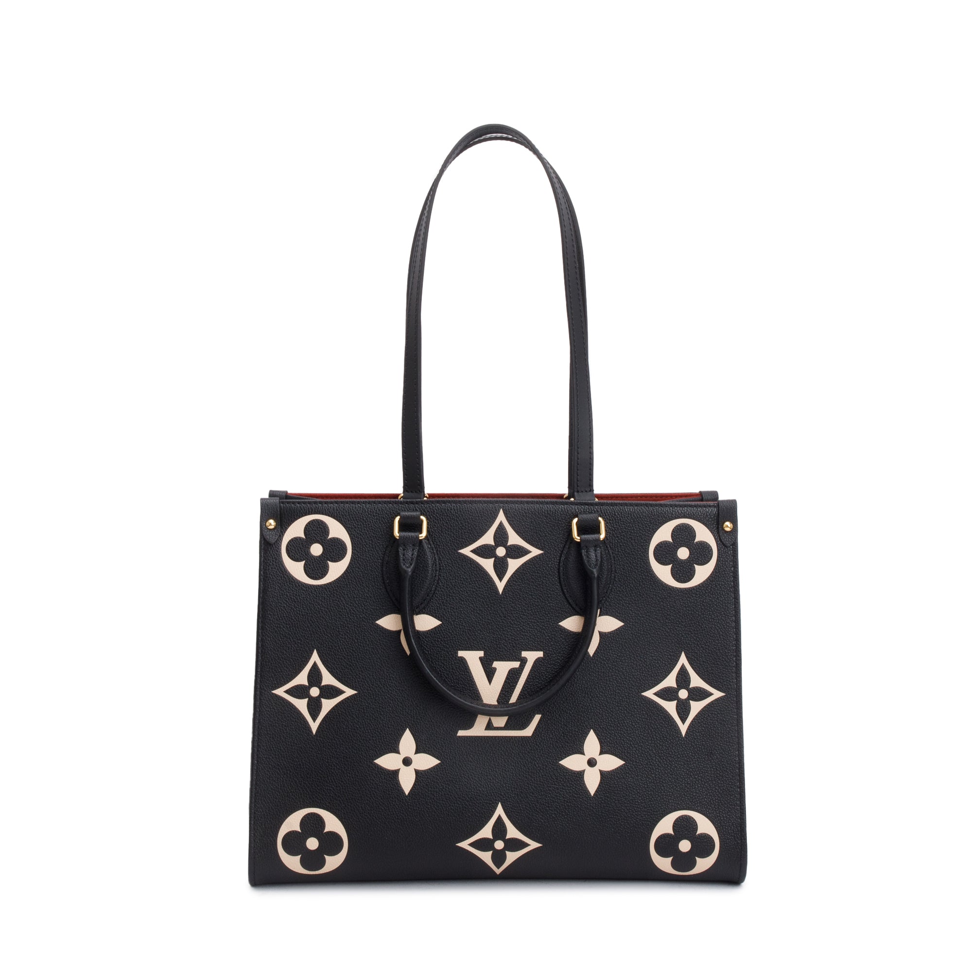 Louis Vuitton 2022 Bicolor Monogram Empreinte Leather OnTheGo MM w/ Box