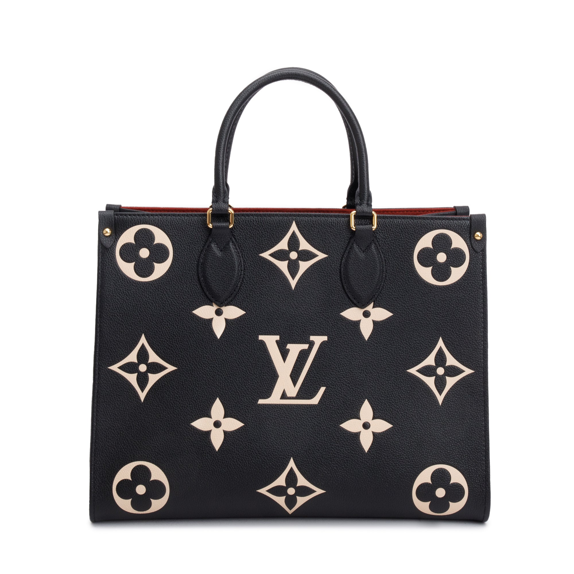 Louis Vuitton 2022 Bicolor Monogram Empreinte Leather OnTheGo MM w/ Box