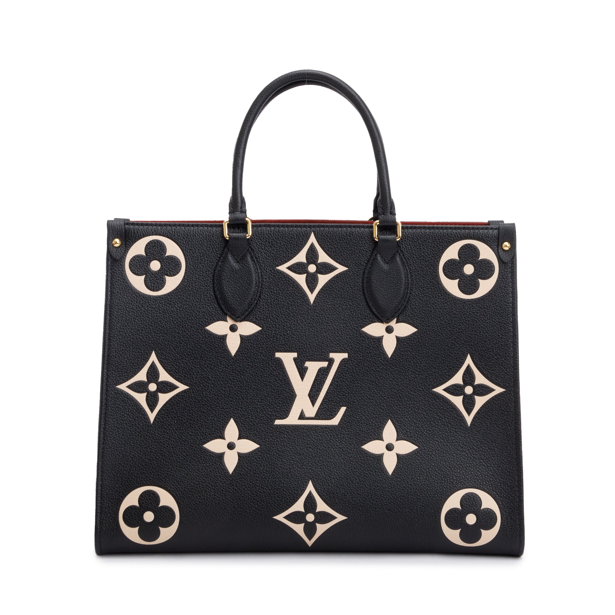 Louis Vuitton 2022 Bicolor Monogram Empreinte Leather OnTheGo MM w/ Box