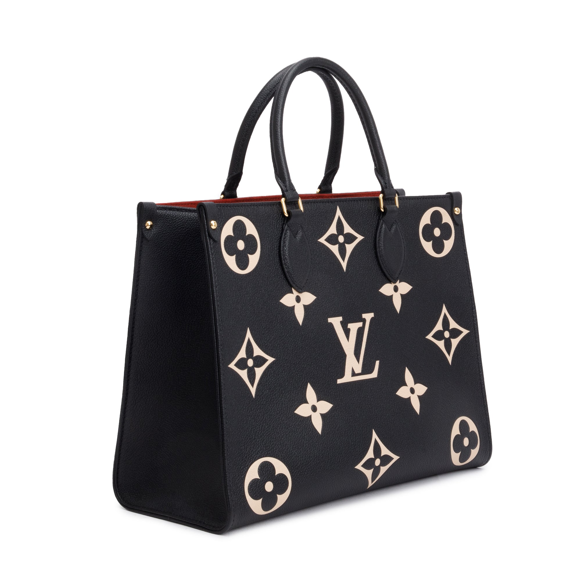 Louis Vuitton 2022 Bicolor Monogram Empreinte Leather OnTheGo MM w/ Box
