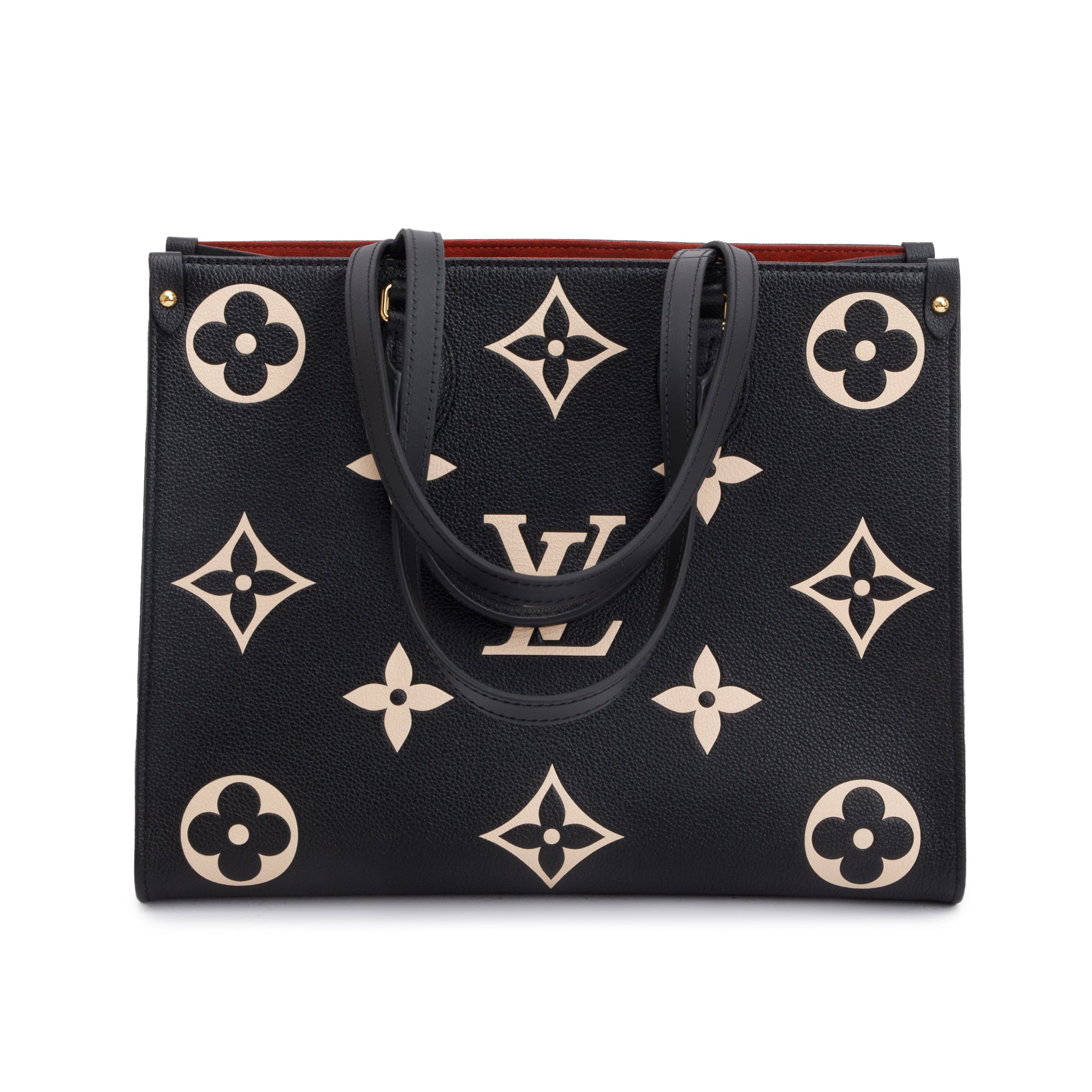 Louis Vuitton 2022 Bicolor Monogram Empreinte Leather OnTheGo MM w/ Box