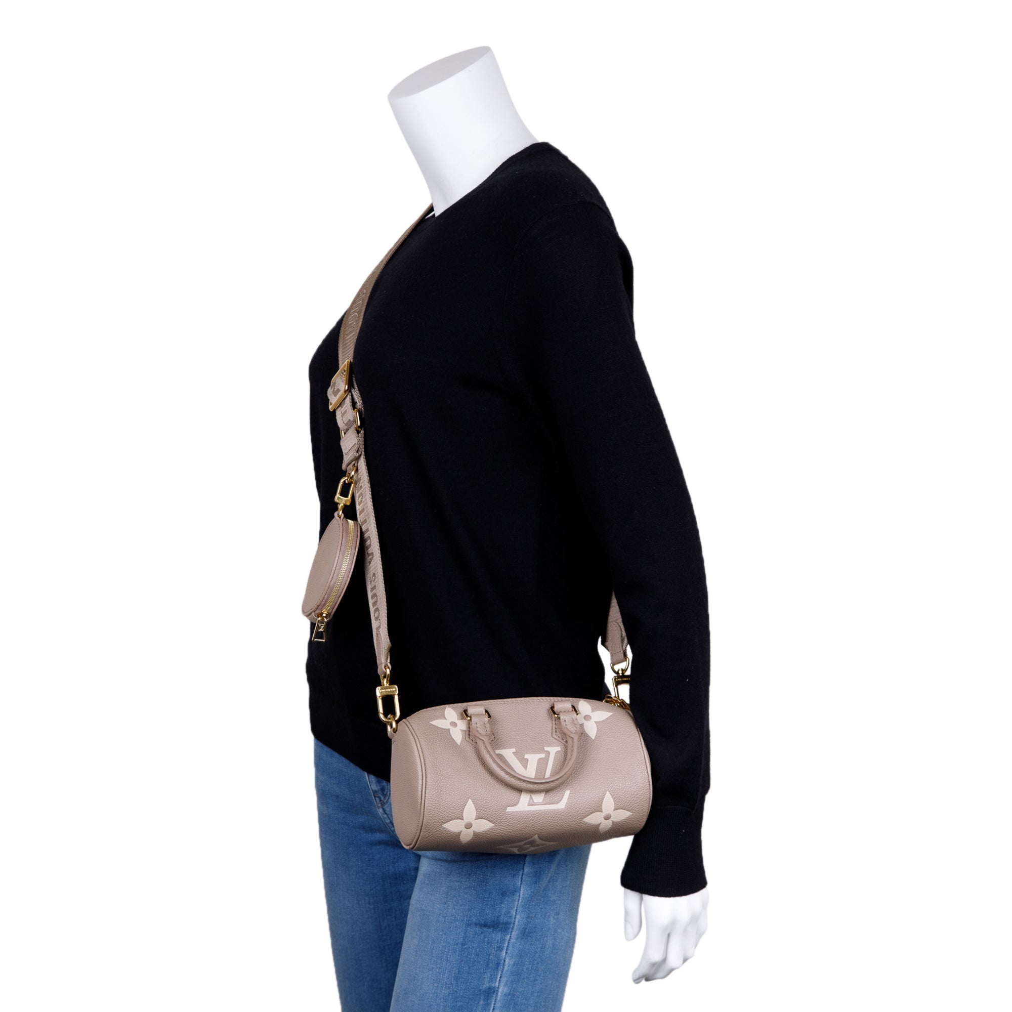 Louis Vuitton 2022 Bicolor Monogram Giant Empreinte Papillon BB