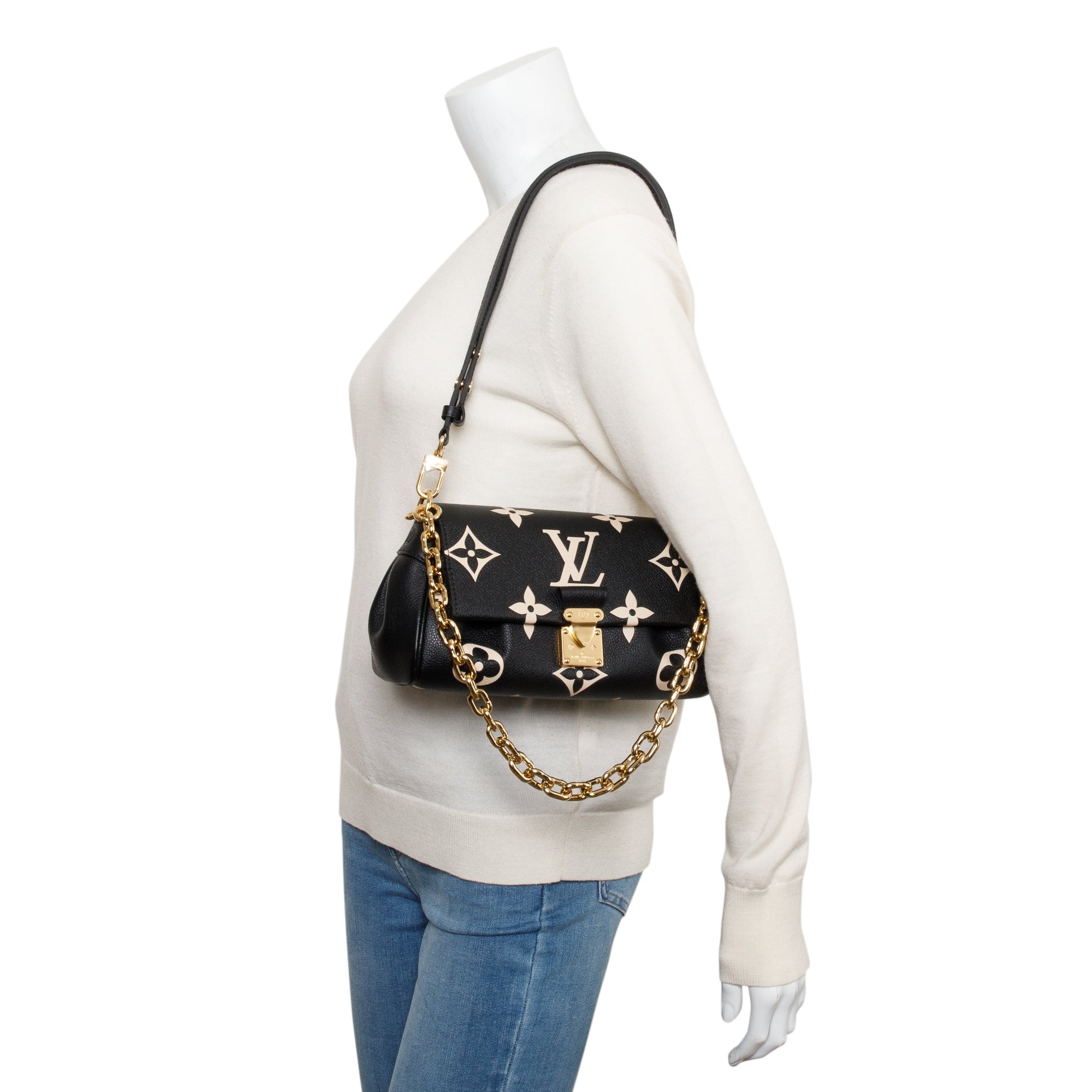 Louis Vuitton 2022 Bicolour Monogram Giant Empreinte Favorite w/ Box
