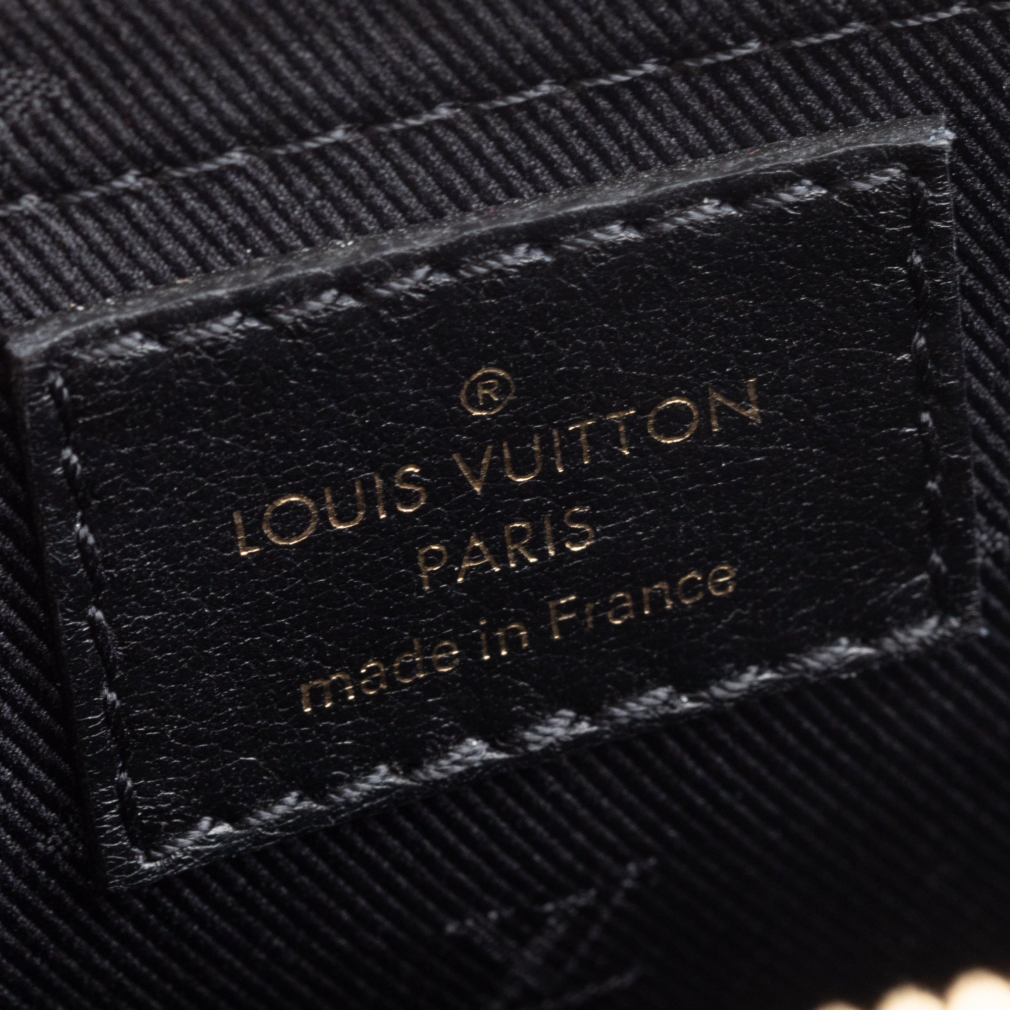 Louis Vuitton 2022 Black Bubblegram Embossed Leather Alma BB w/ Strap & Receipt