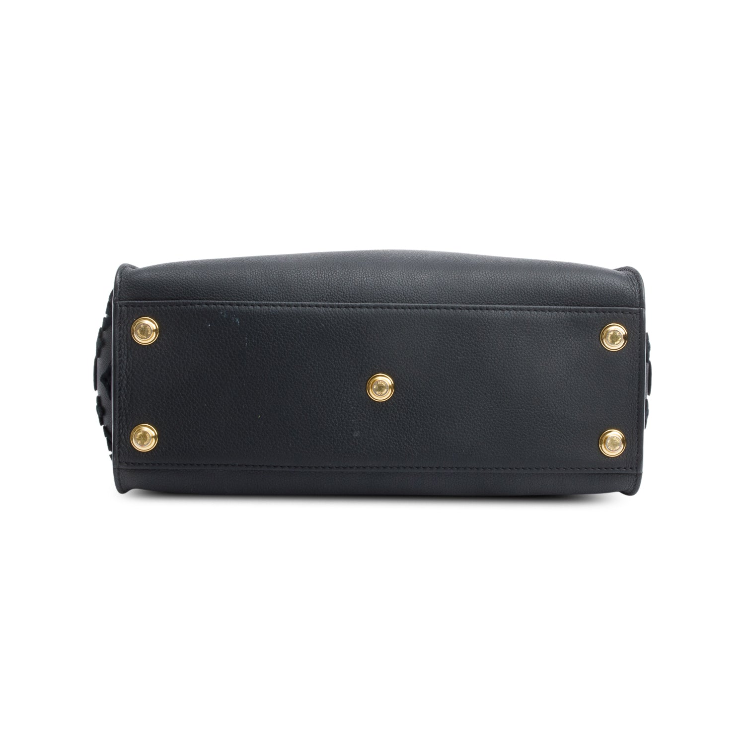 Louis Vuitton 2022 Black Calf Monogram Tufting On My Side MM Tote w/ Strap & Receipt