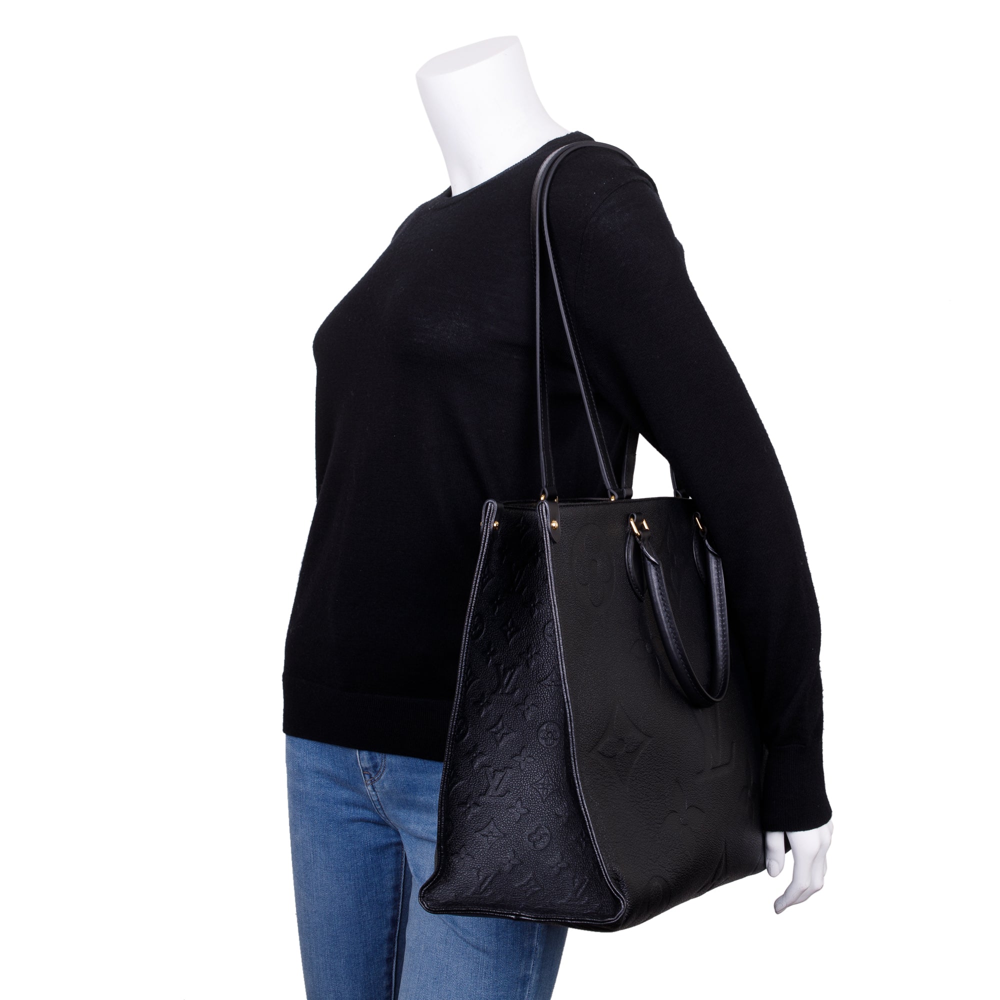 Louis Vuitton 2022 Black Empreinte Leather OnTheGo GM w/ Box