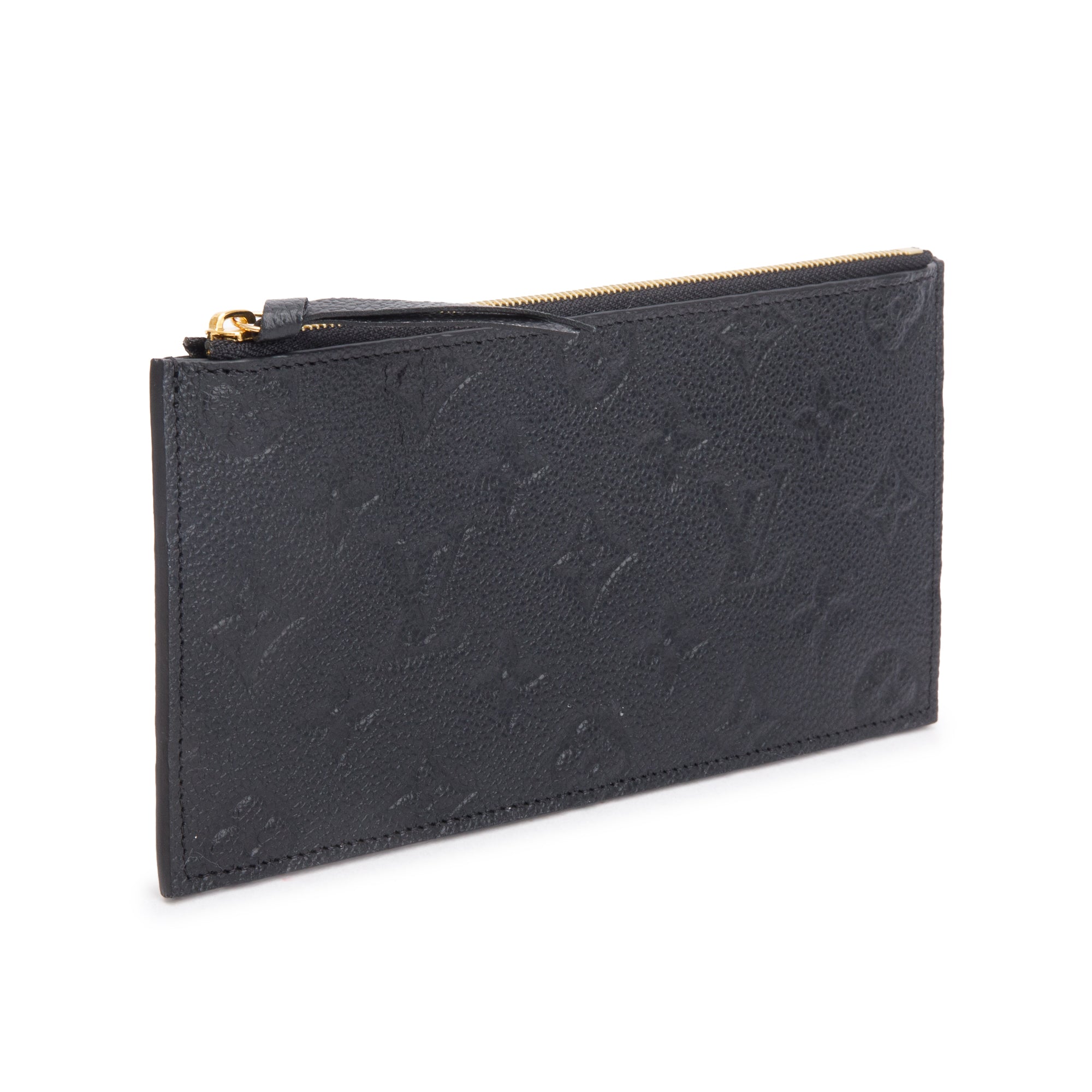 Louis Vuitton 2022 Black Empreinte Leather Pochette Felicie Zip Pouch Insert