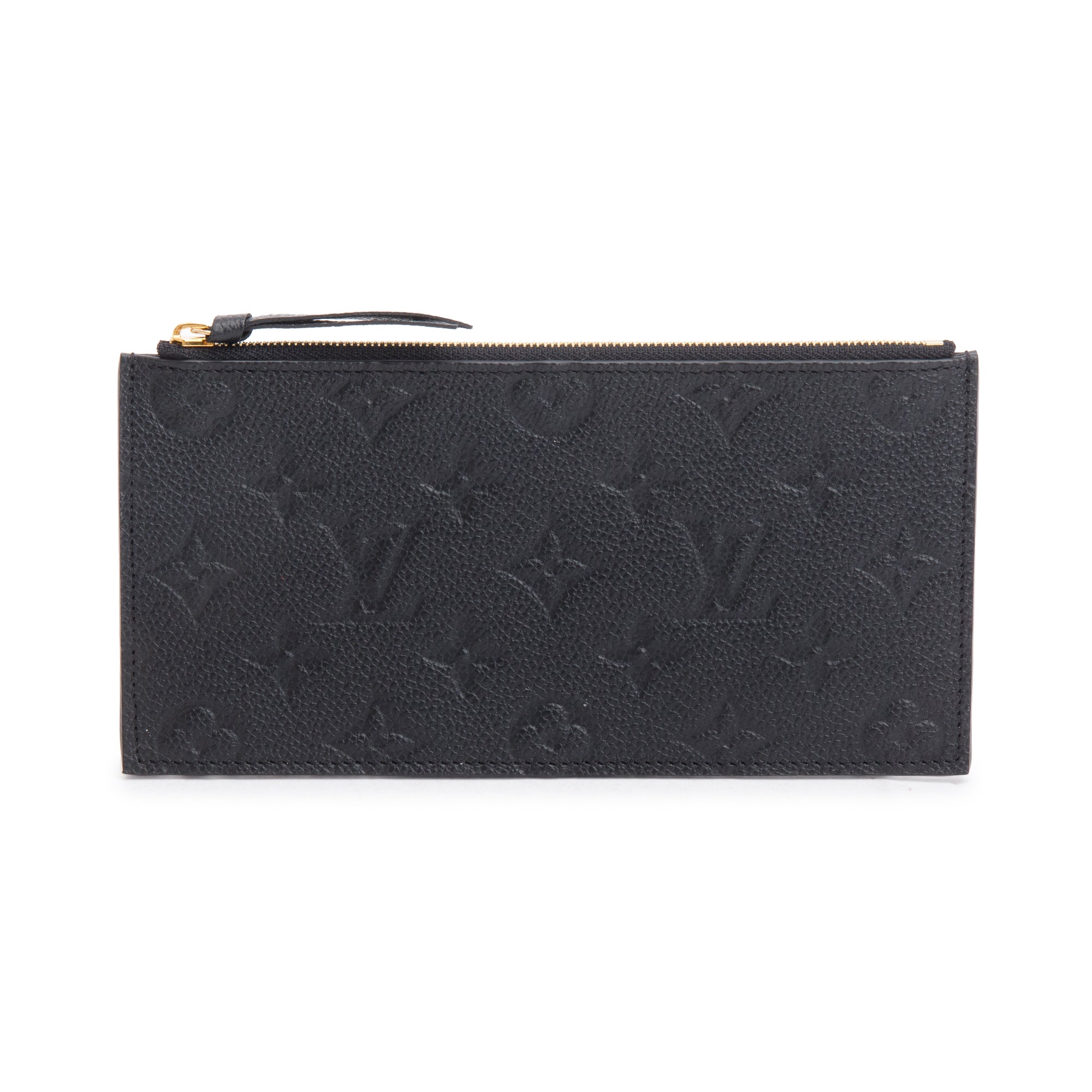 Louis Vuitton 2022 Black Empreinte Leather Pochette Felicie Zip Pouch Insert