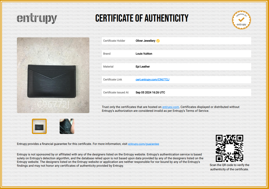 Louis Vuitton 2022 Black Epi Leather Neo Card Holder