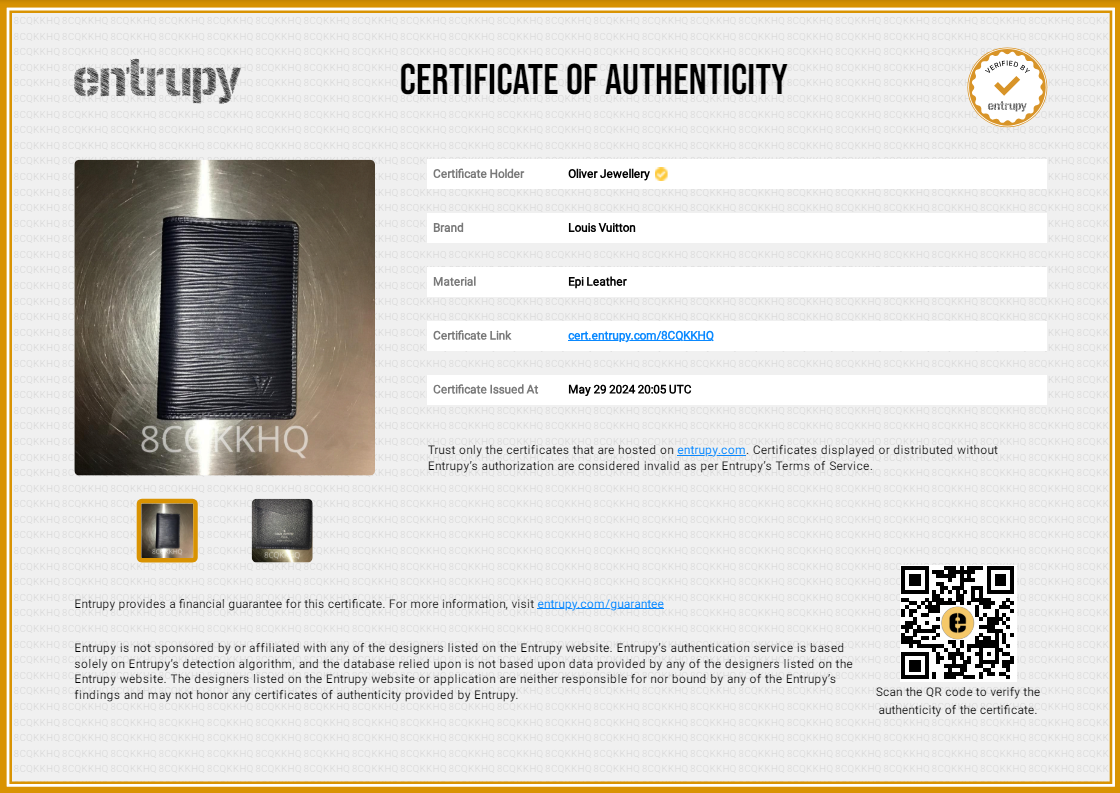 Louis Vuitton 2022 Black Epi Leather Pocket Organizer