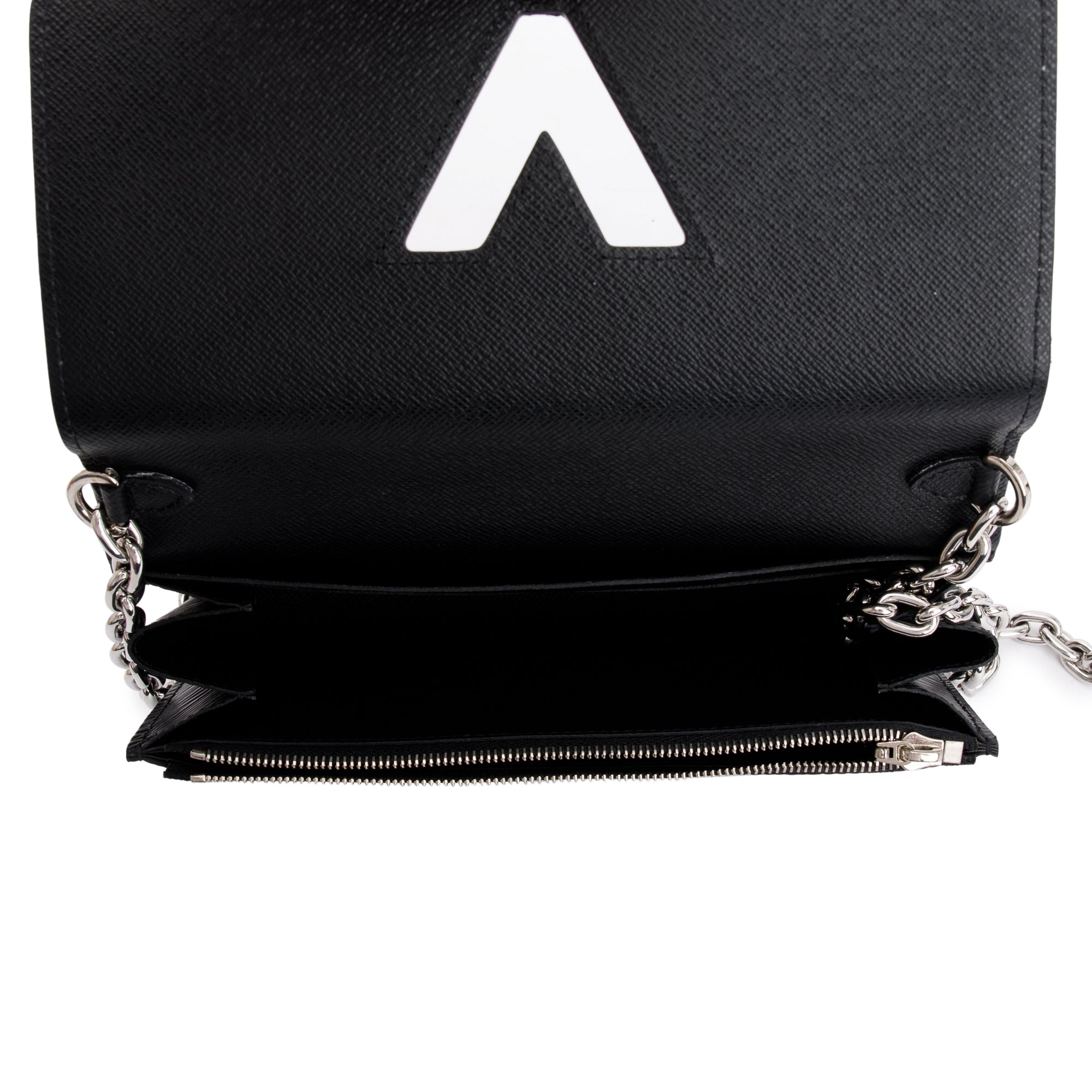 Louis Vuitton 2022 Black Epi Leather Twist Chain Wallet w/ Box