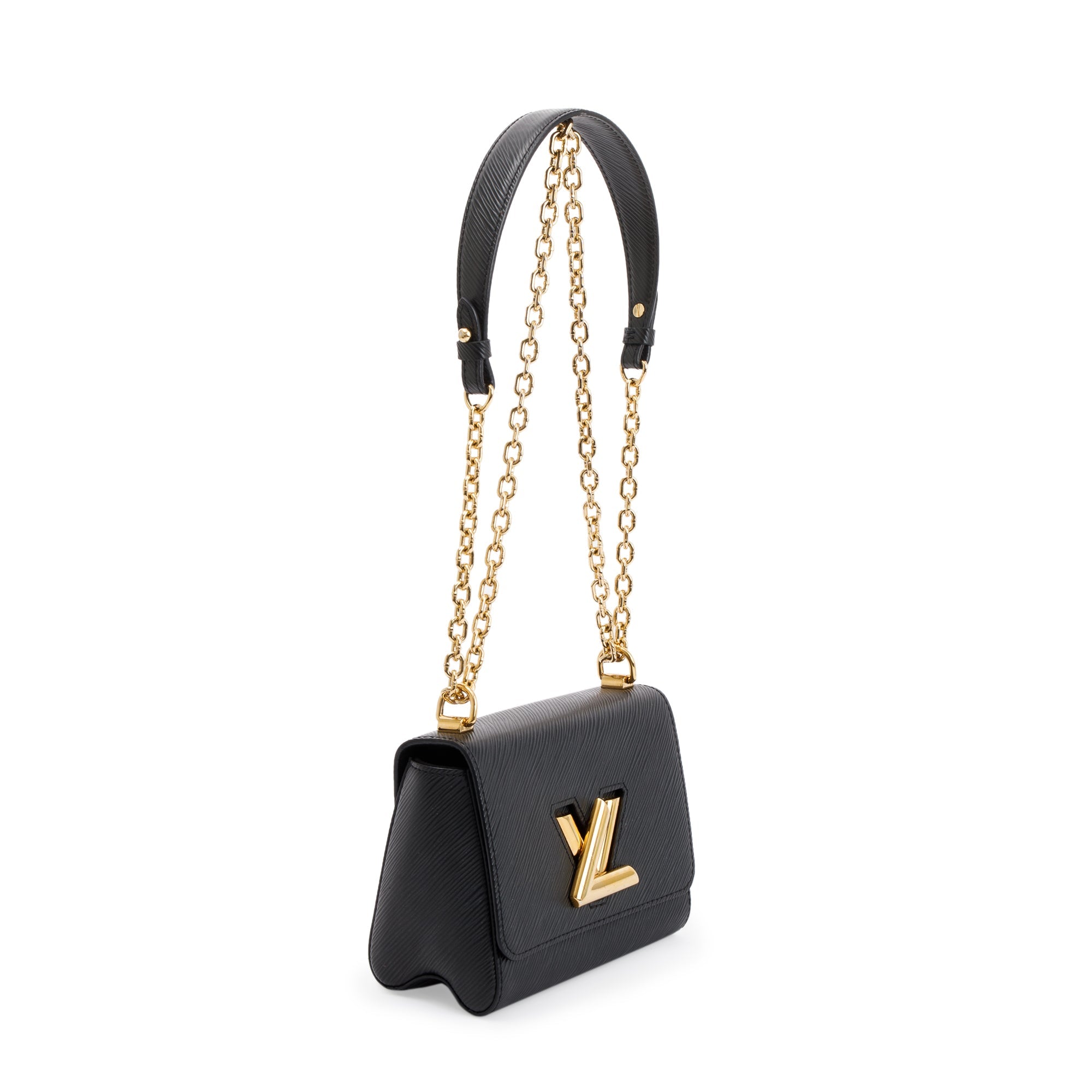 Louis Vuitton 2022 Black Epi Leather Twist PM Shoulder Bag