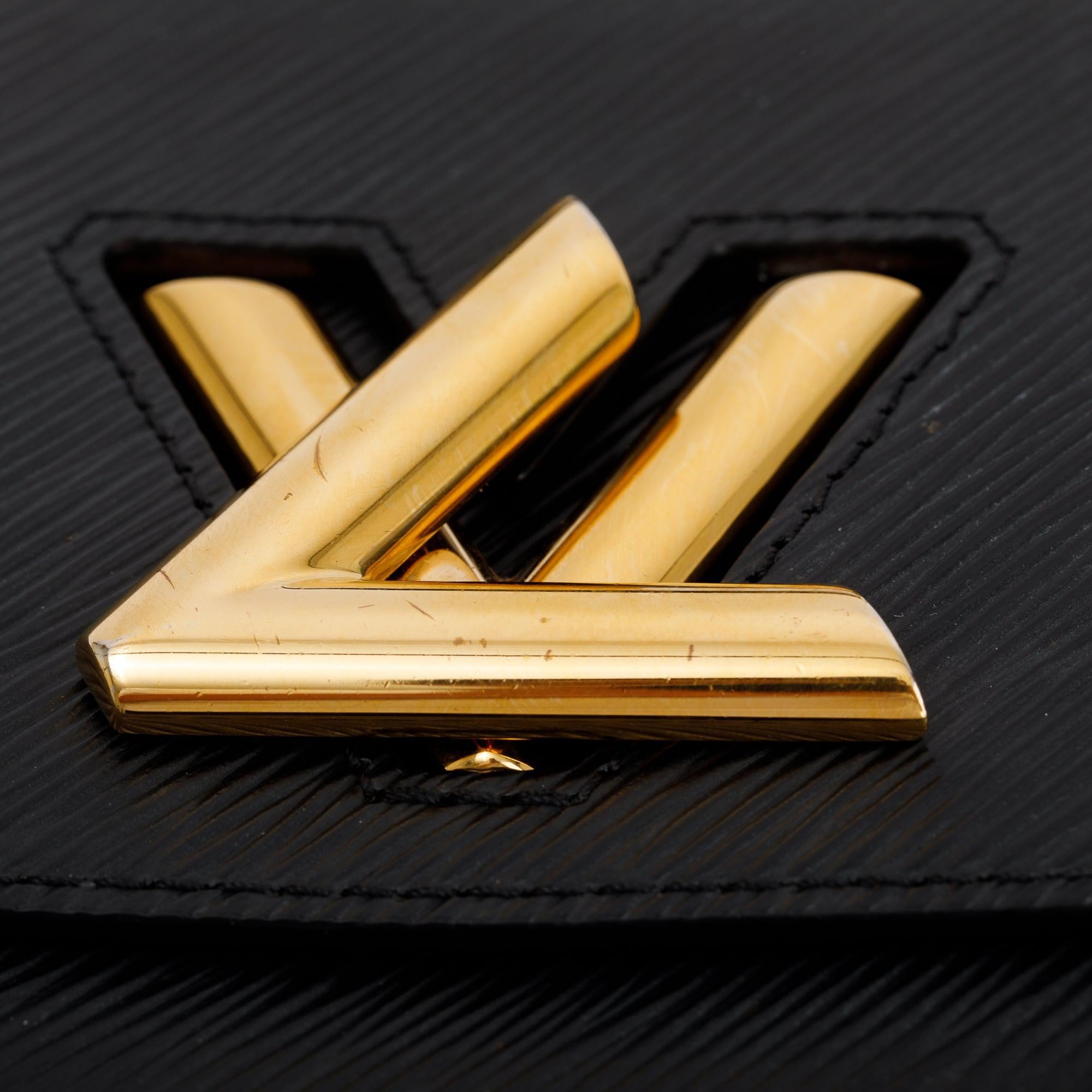 Louis Vuitton 2022 Black Epi Leather Twist PM Shoulder Bag