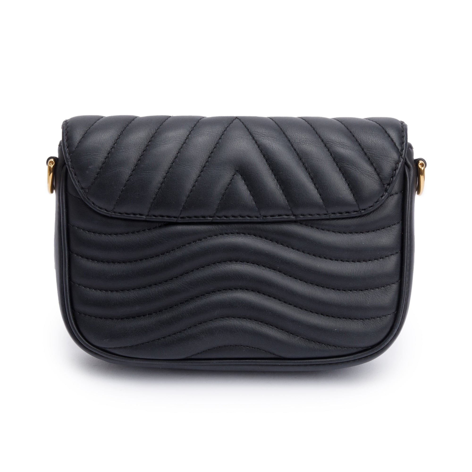 Louis Vuitton 2022 Black Leather New Wave Multi-Pochette