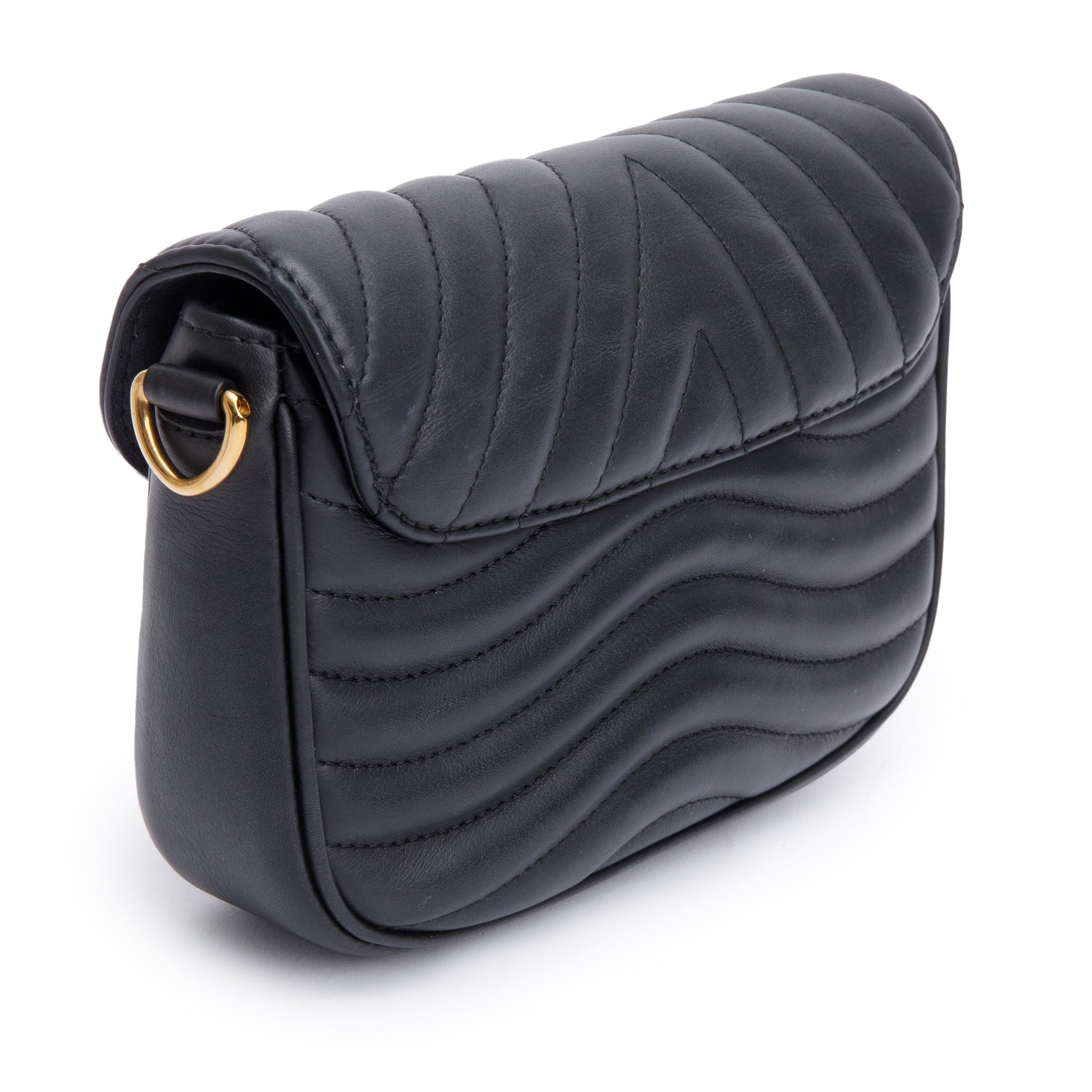 Louis Vuitton 2022 Black Leather New Wave Multi-Pochette