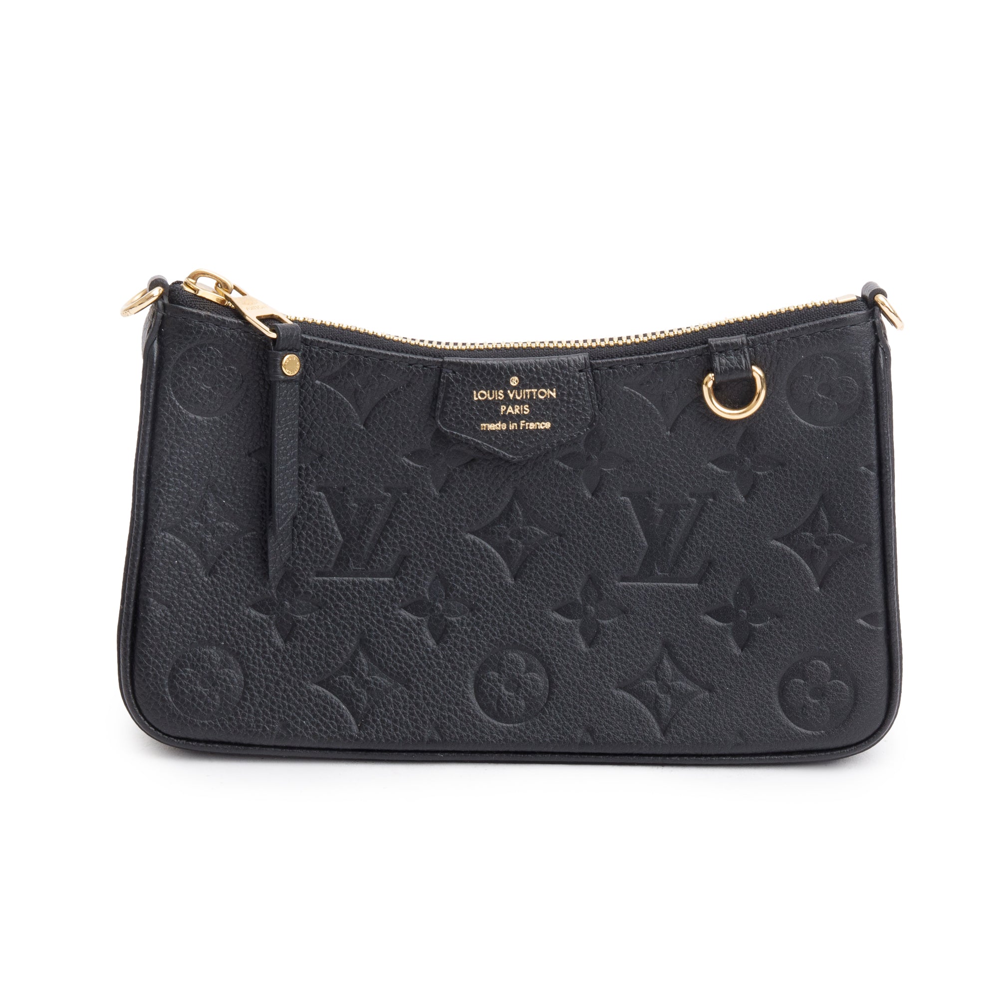 Louis Vuitton 2022 Black Monogram Empreinte Easy Pouch w/ Receipt