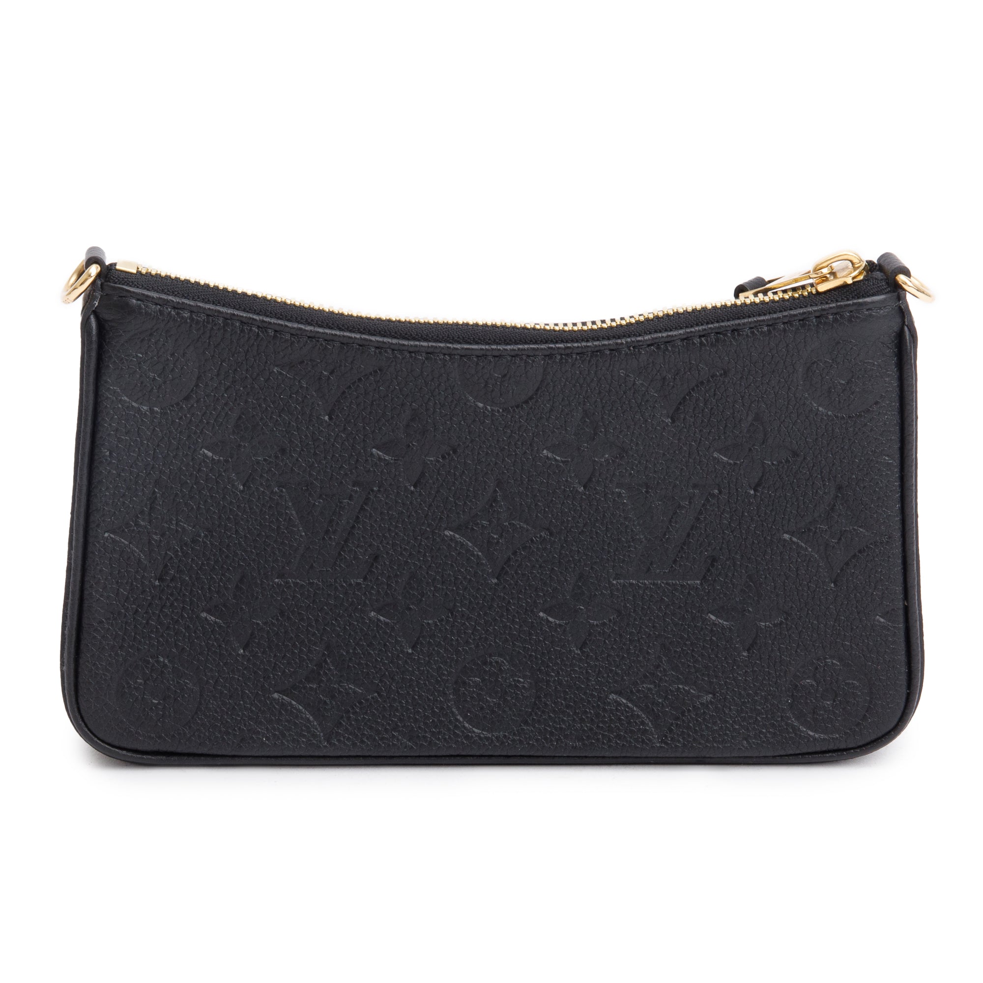 Louis Vuitton 2022 Black Monogram Empreinte Easy Pouch w/ Receipt