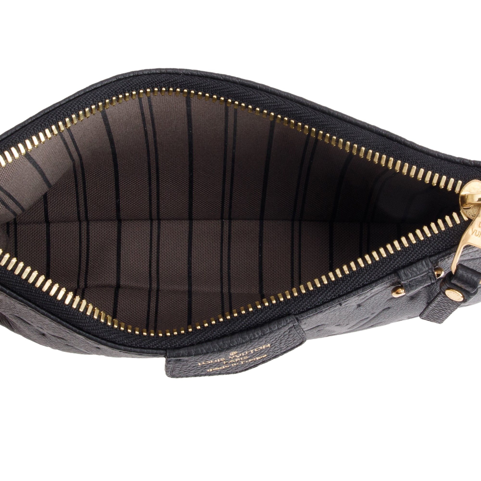 Louis Vuitton 2022 Black Monogram Empreinte Easy Pouch w/ Receipt