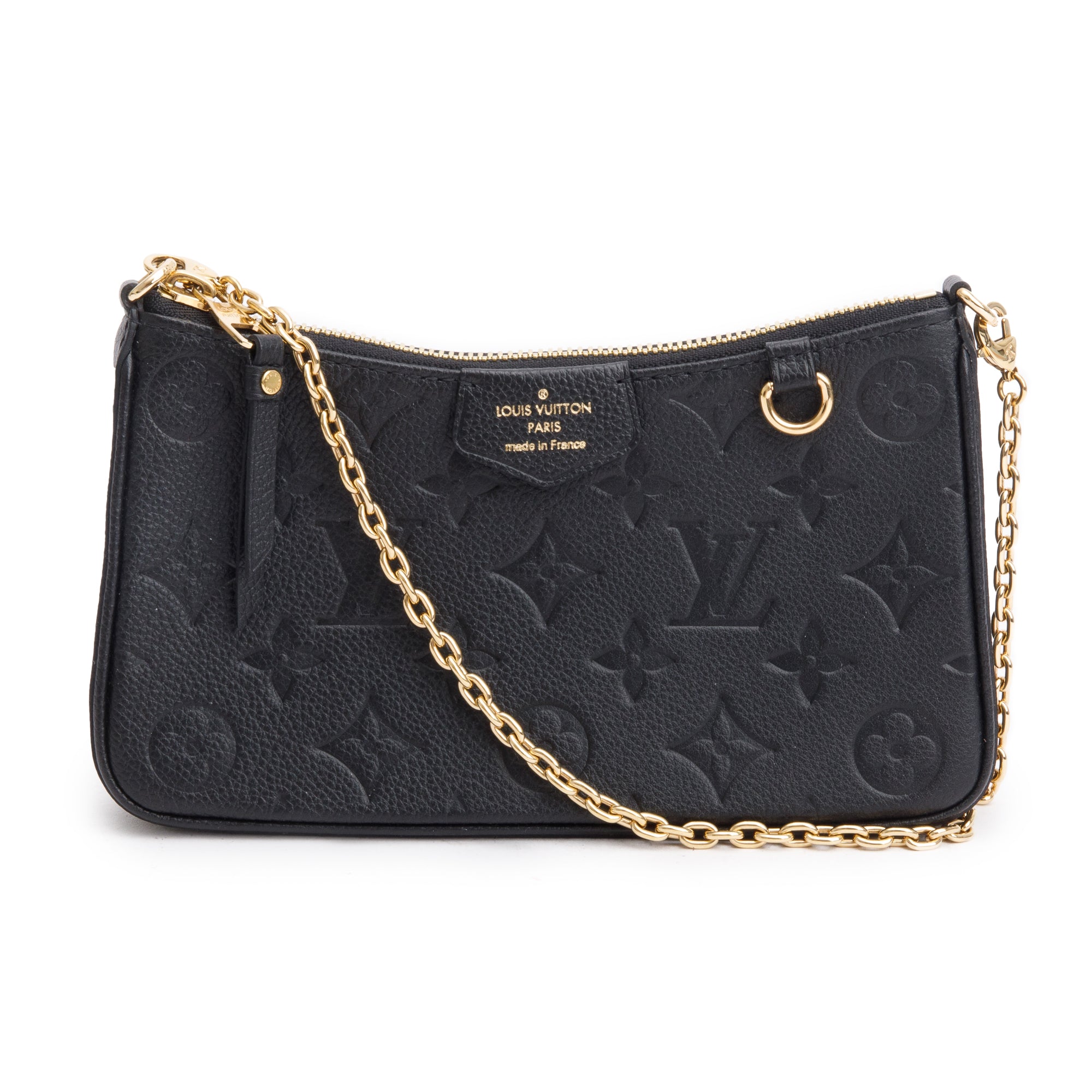 Louis Vuitton 2022 Black Monogram Empreinte Easy Pouch w/ Receipt