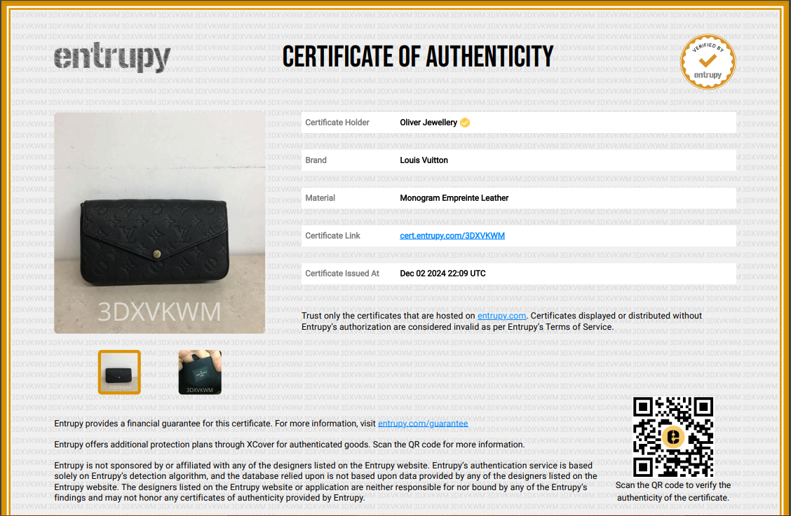 Louis Vuitton 2022 Black Monogram Empreinte Leather Felicie Pochette w/ Inserts