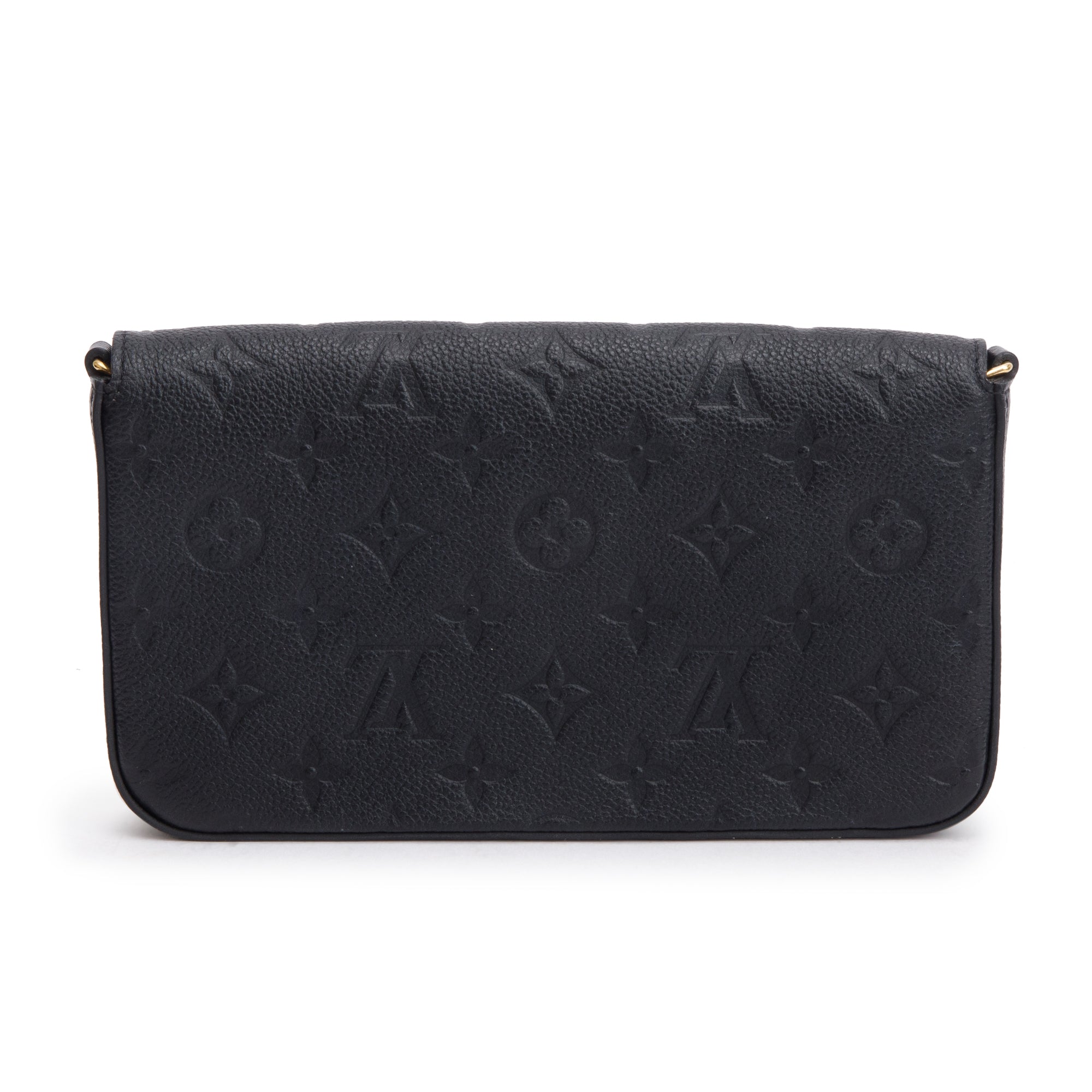 Louis Vuitton 2022 Black Monogram Empreinte Leather Felicie Pochette w/ Inserts