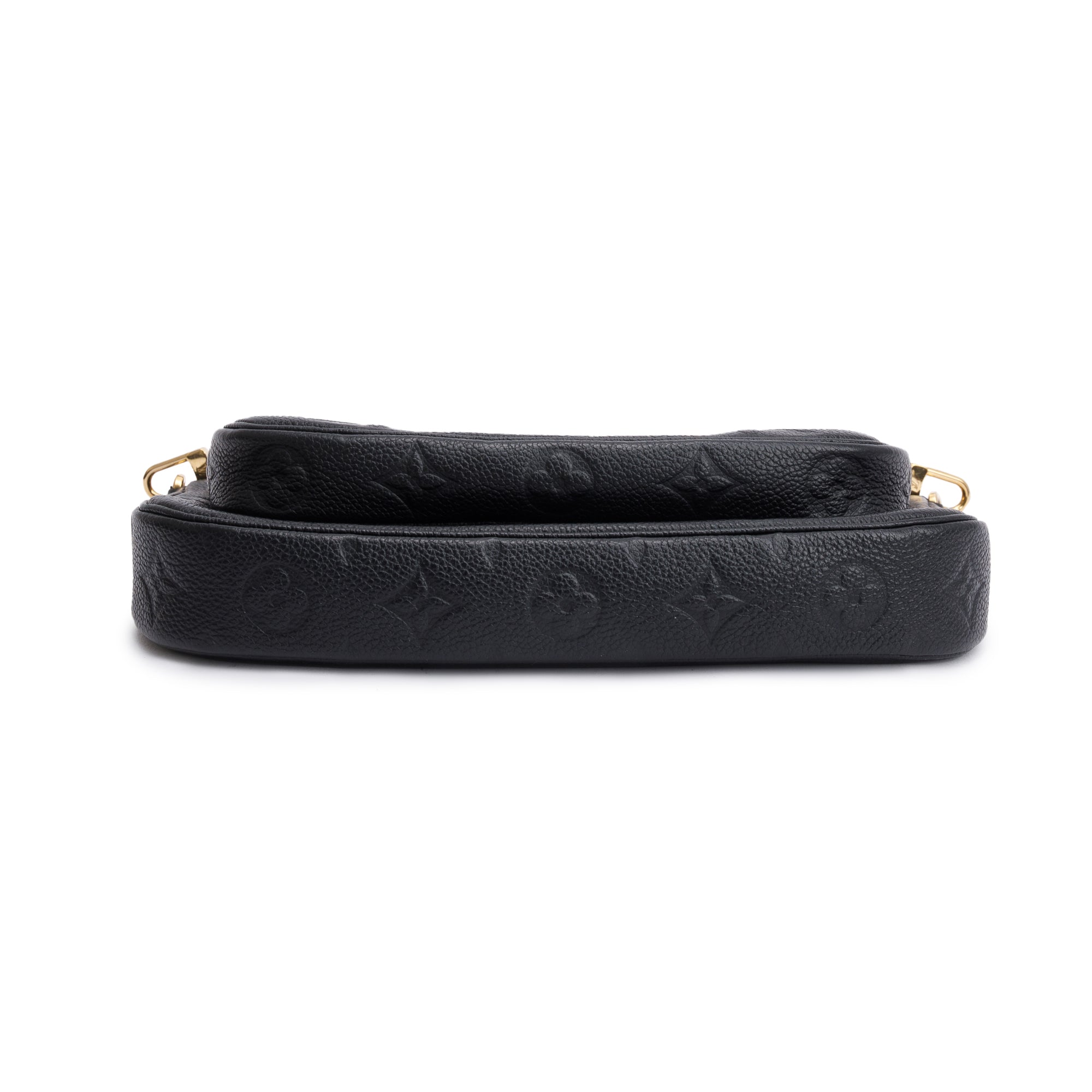 Louis Vuitton 2022 Black Monogram Empreinte Leather Multi Pochette Accessoires