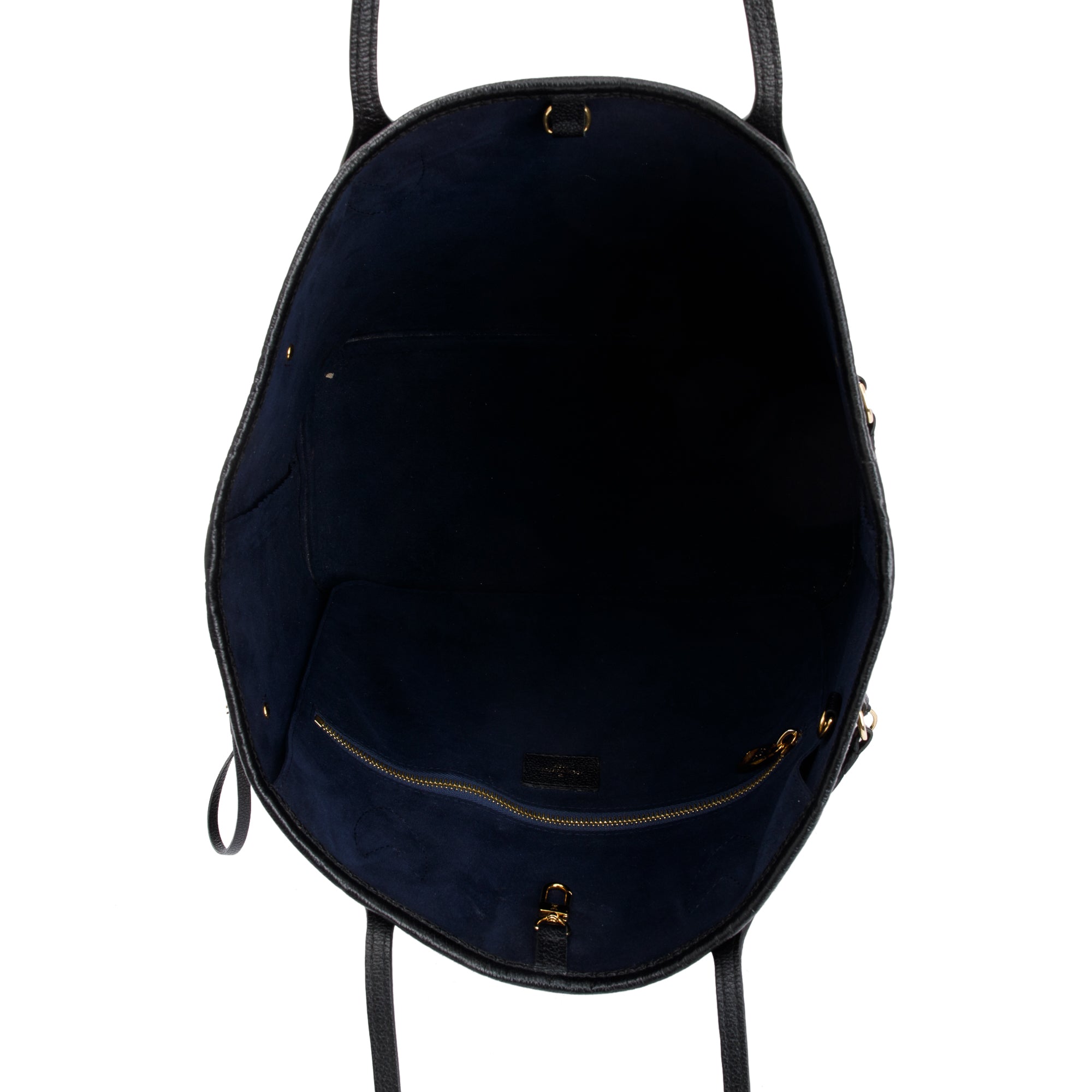 Louis Vuitton 2022 Black Monogram Empreinte Leather Neverfull MM w/ Pouch & Box