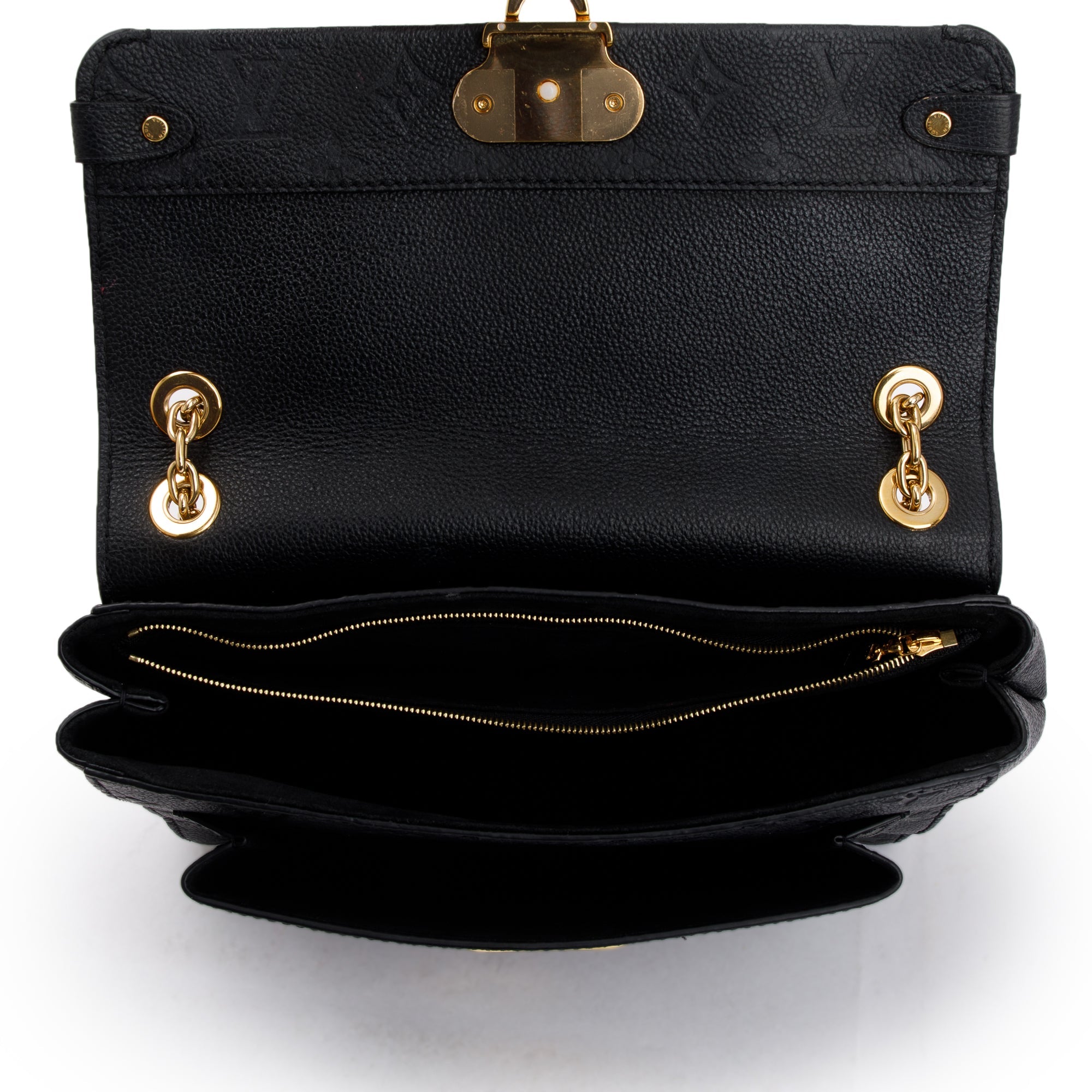 Louis Vuitton 2022 Black Monogram Empreinte Leather Vavin PM w/ Box