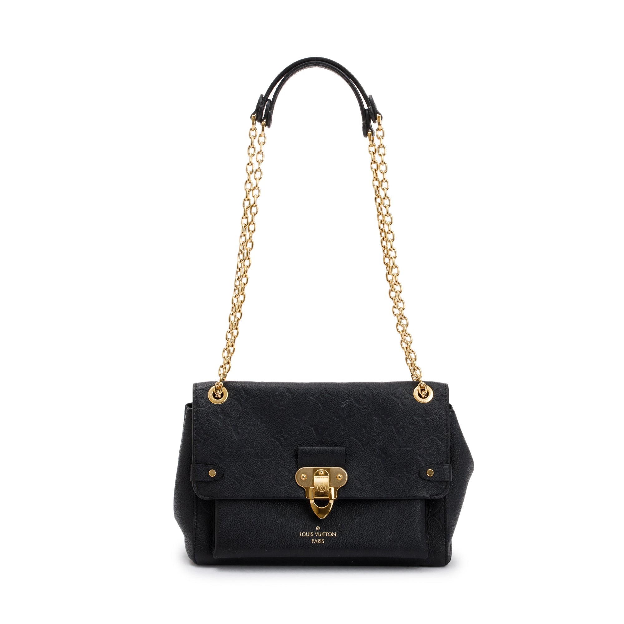 Louis Vuitton 2022 Black Monogram Empreinte Leather Vavin PM w/ Box