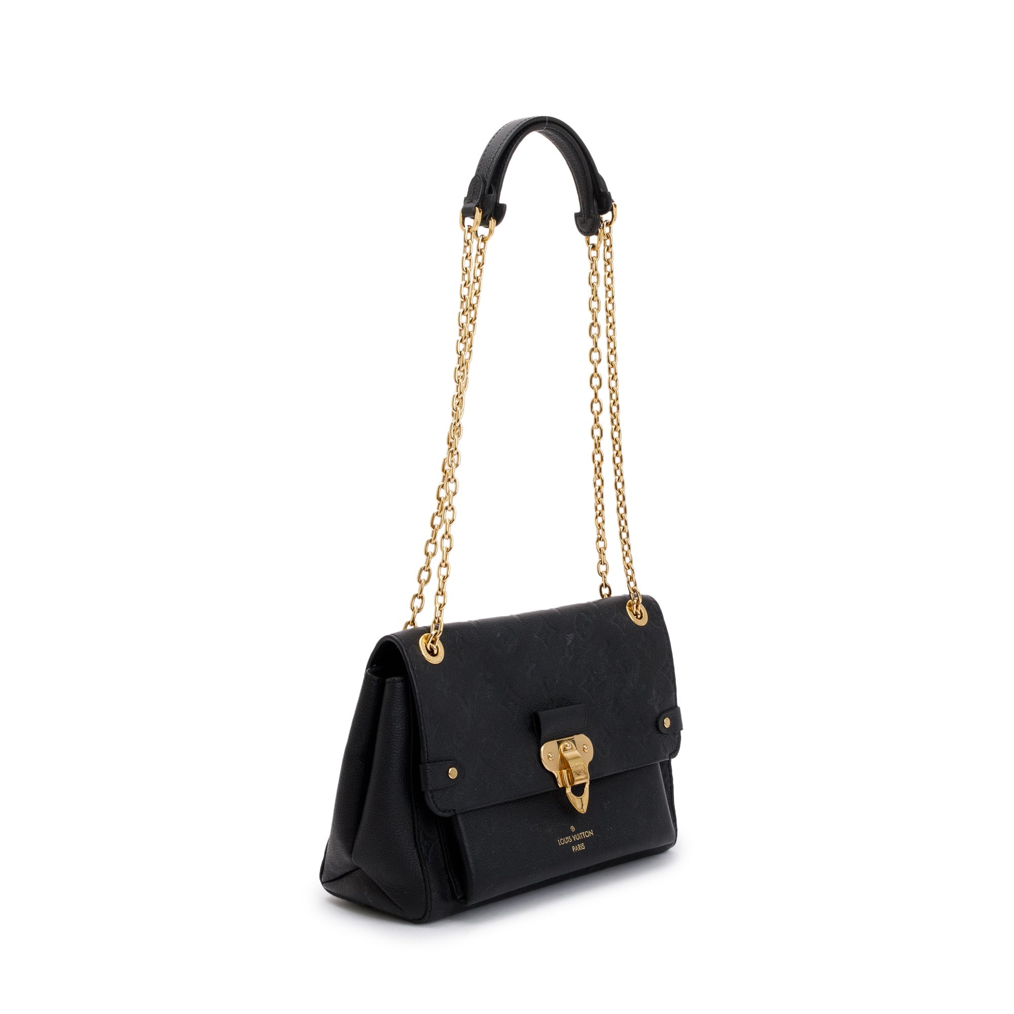 Louis Vuitton 2022 Black Monogram Empreinte Leather Vavin PM w/ Box