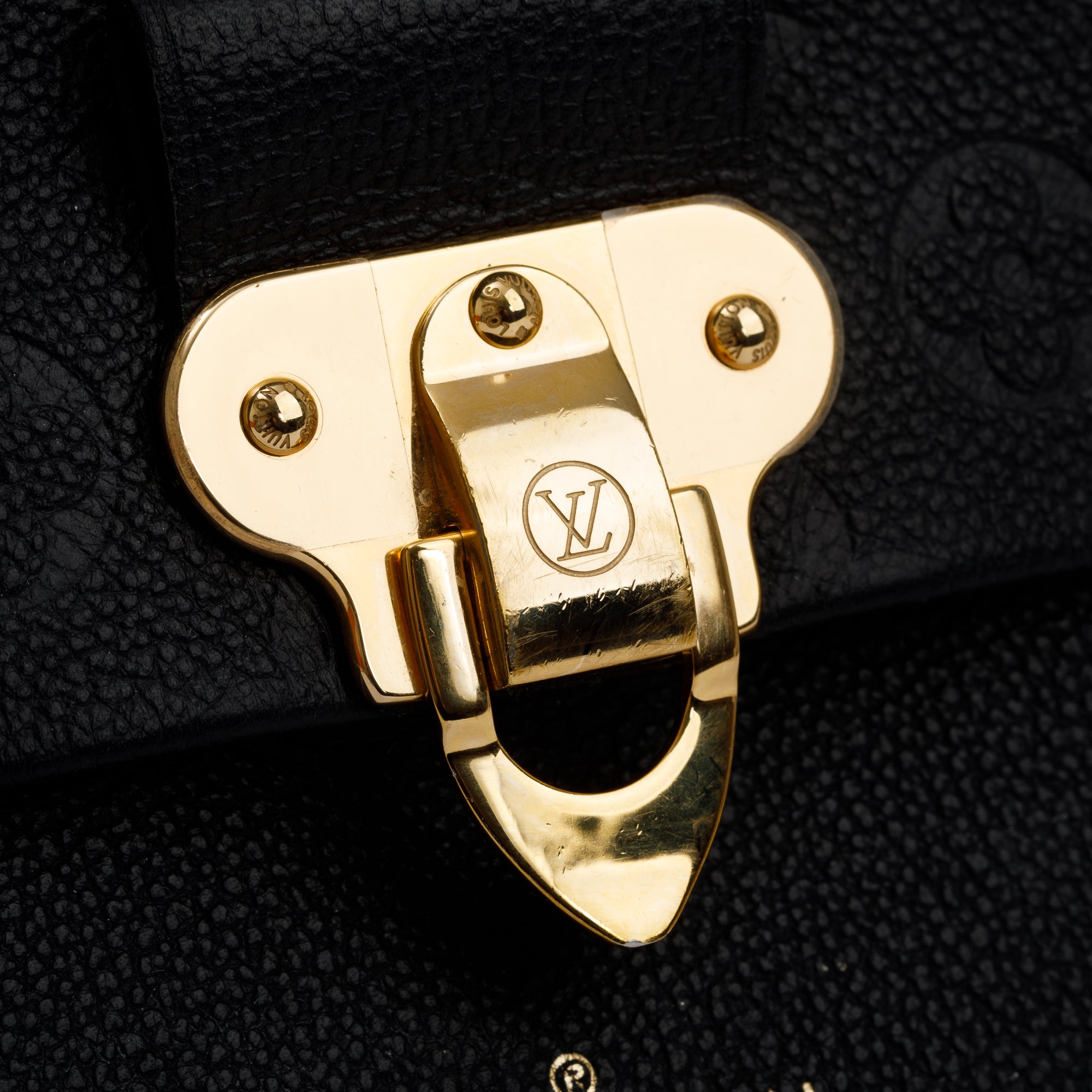 Louis Vuitton 2022 Black Monogram Empreinte Leather Vavin PM w/ Box