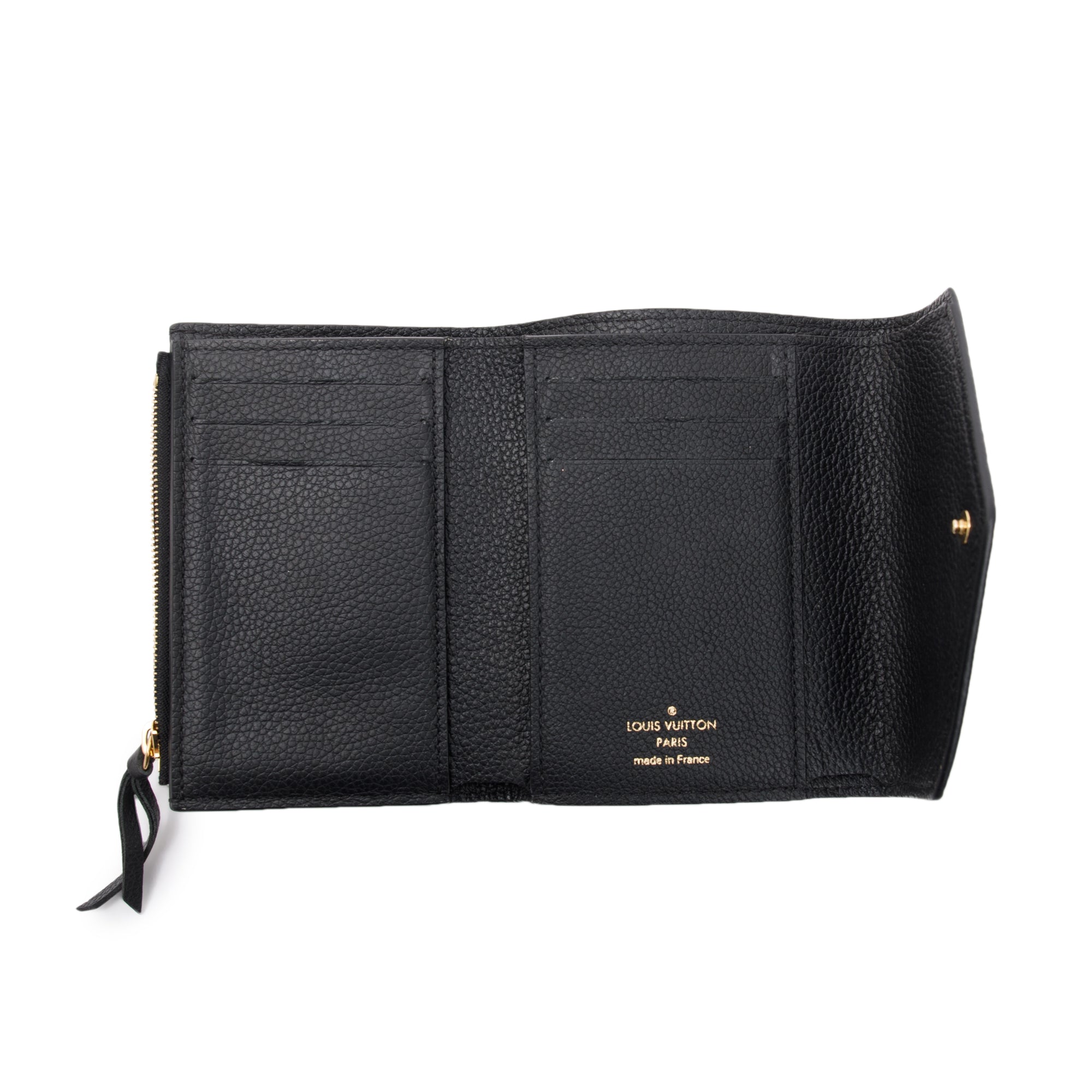 Louis Vuitton 2022 Black Monogram Empreinte Leather Victorine Wallet