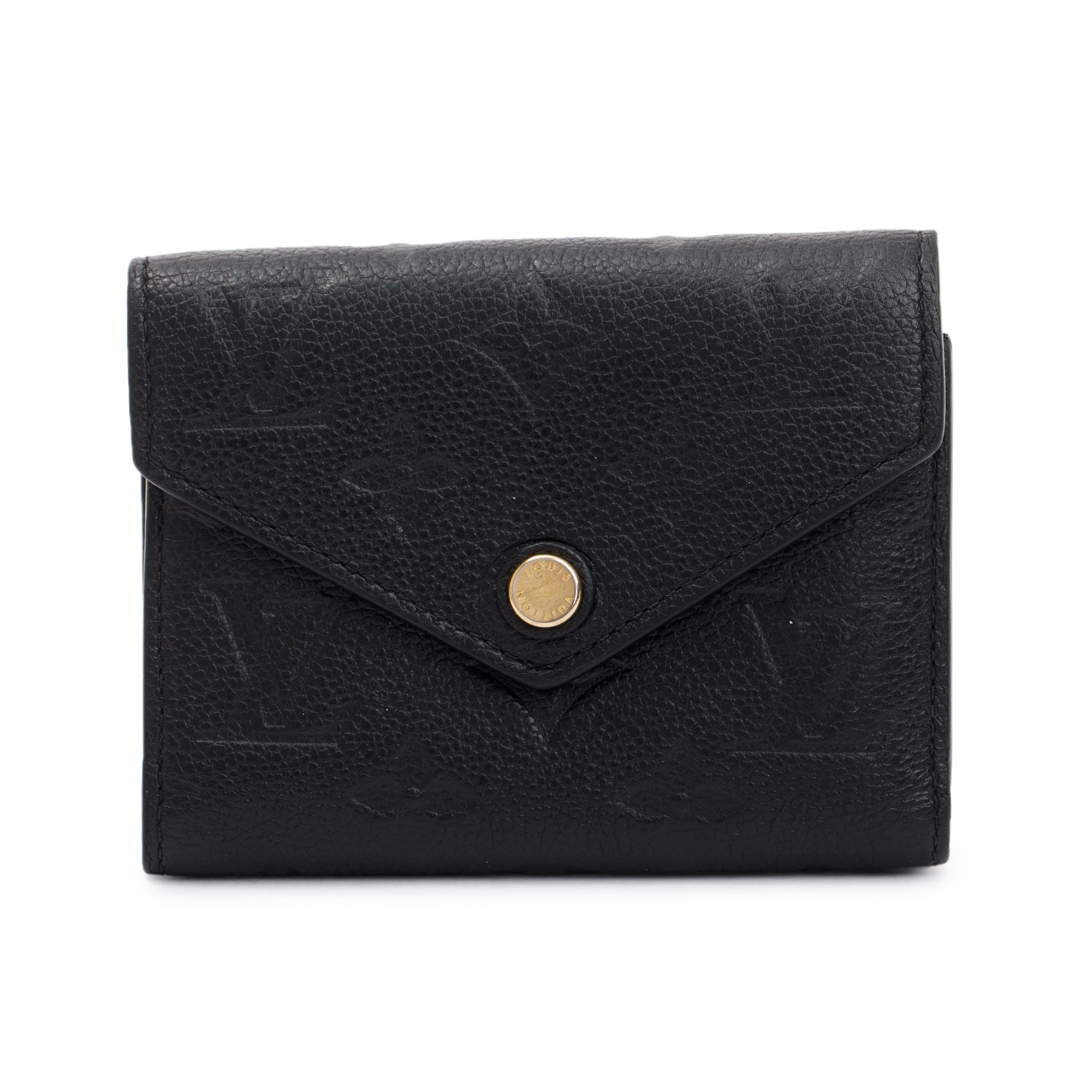 Louis Vuitton 2022 Black Monogram Empreinte Leather Victorine Wallet