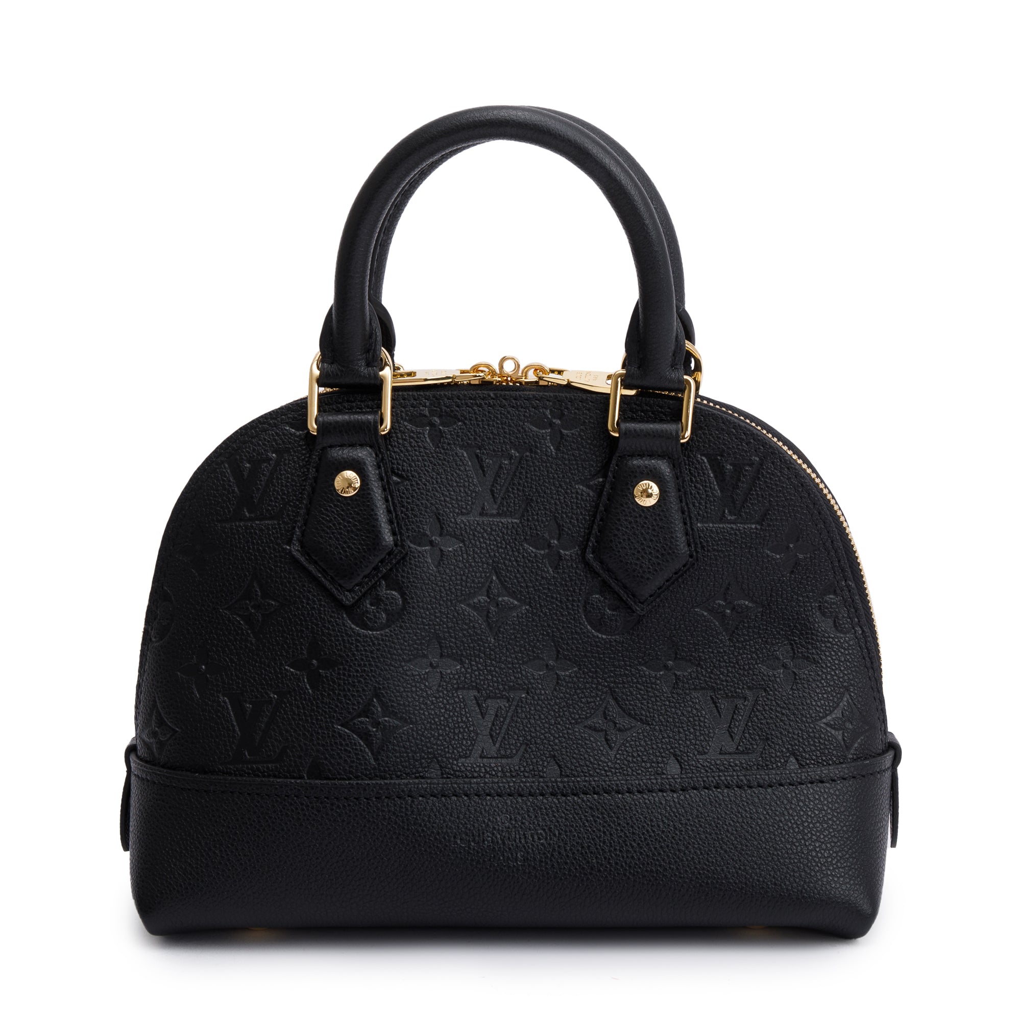 Louis Vuitton 2022 Black Monogram Empreinte Neo Alma BB w/ Strap