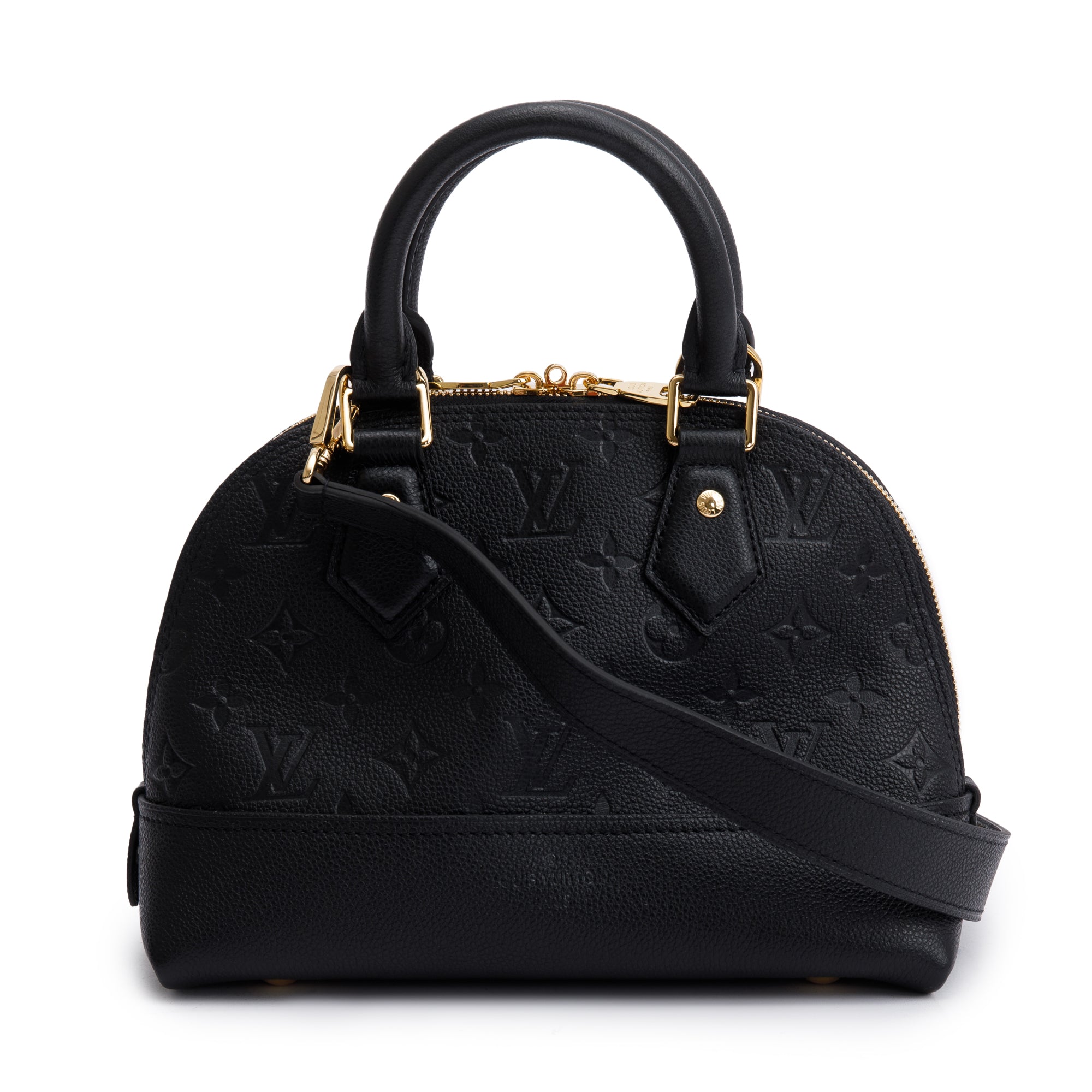 Louis Vuitton 2022 Black Monogram Empreinte Neo Alma BB w/ Strap