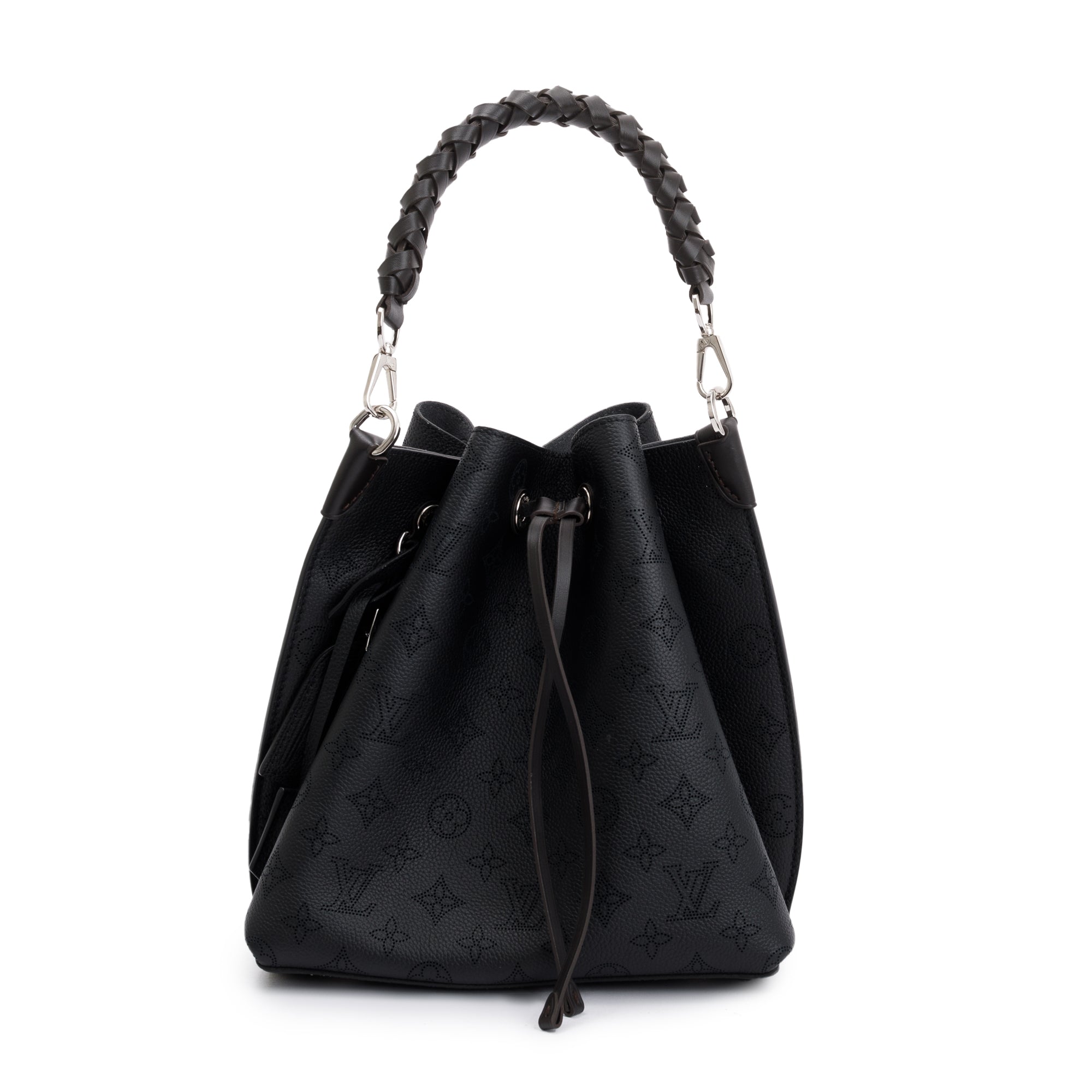 Louis Vuitton 2022 Black Monogram Mahina Muria Bag w/ Strap