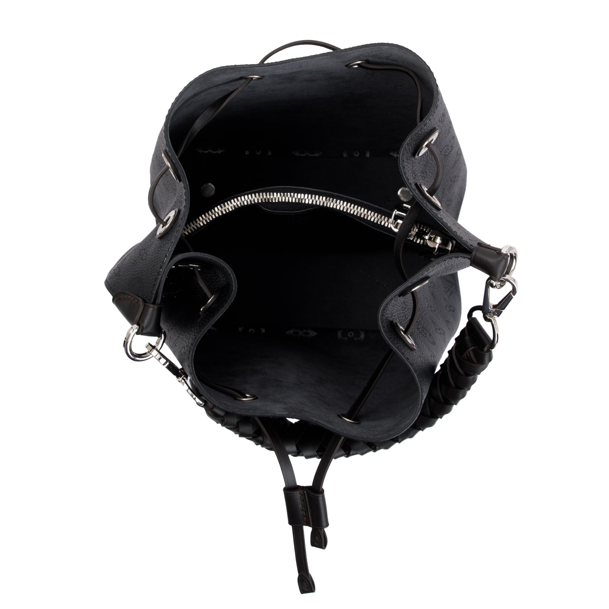 Louis Vuitton 2022 Black Monogram Mahina Muria Bag w/ Strap