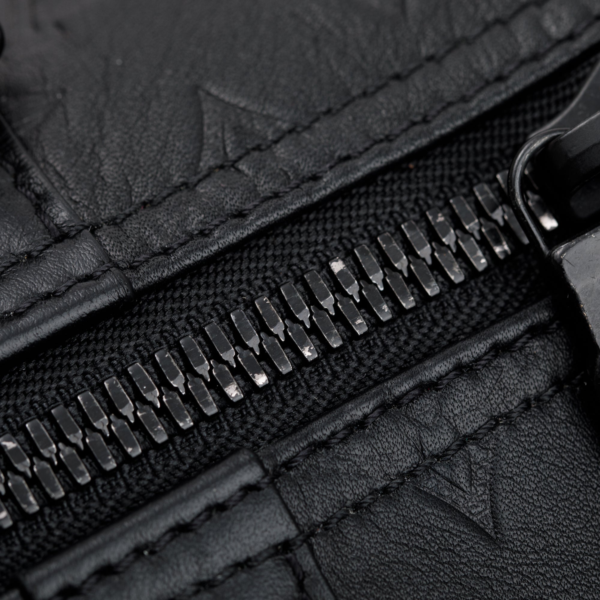 Louis Vuitton 2022 Black Monogram Shadow Embossed Keepall Bandouliere 50 w/ Strap