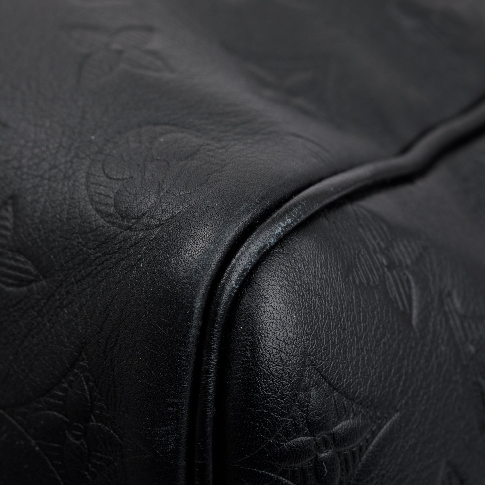 Louis Vuitton 2022 Black Monogram Shadow Embossed Keepall Bandouliere 50 w/ Strap