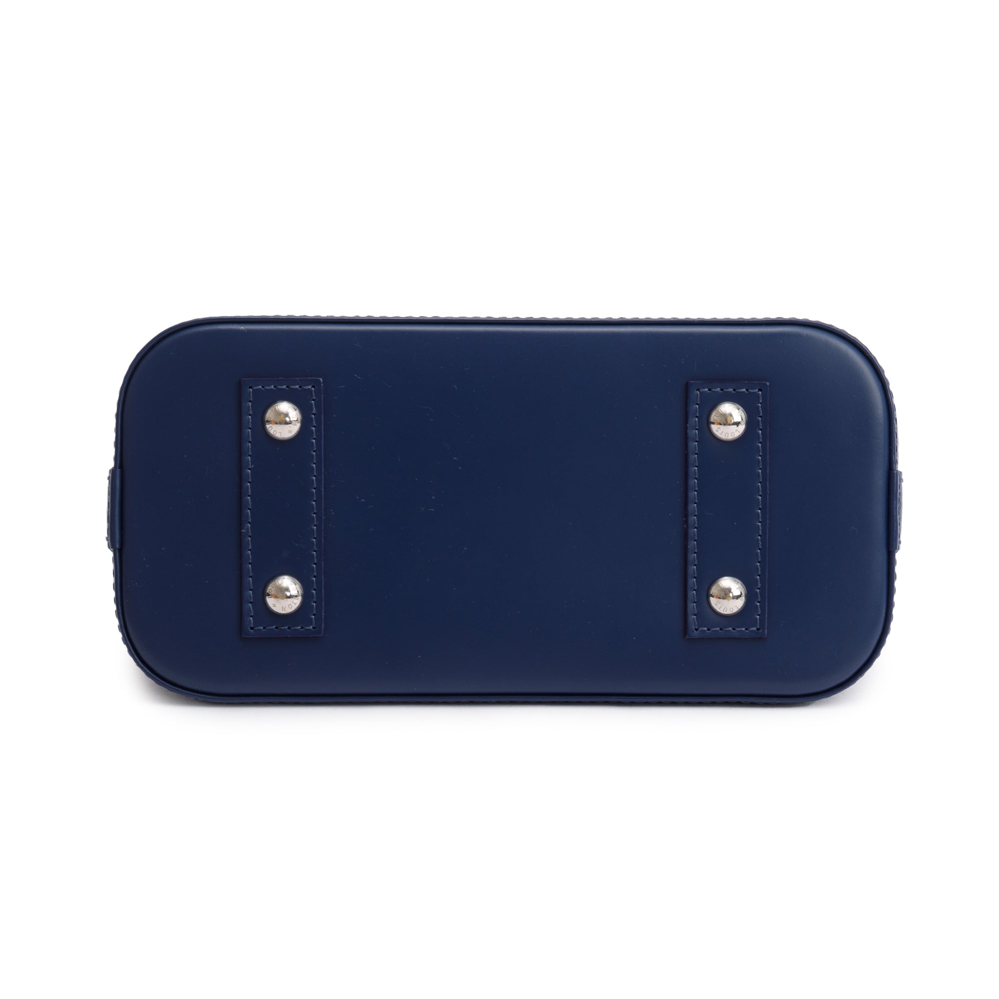 Louis Vuitton 2022 Blue Epi Leather Alma BB w/ Strap, Box & Receipt