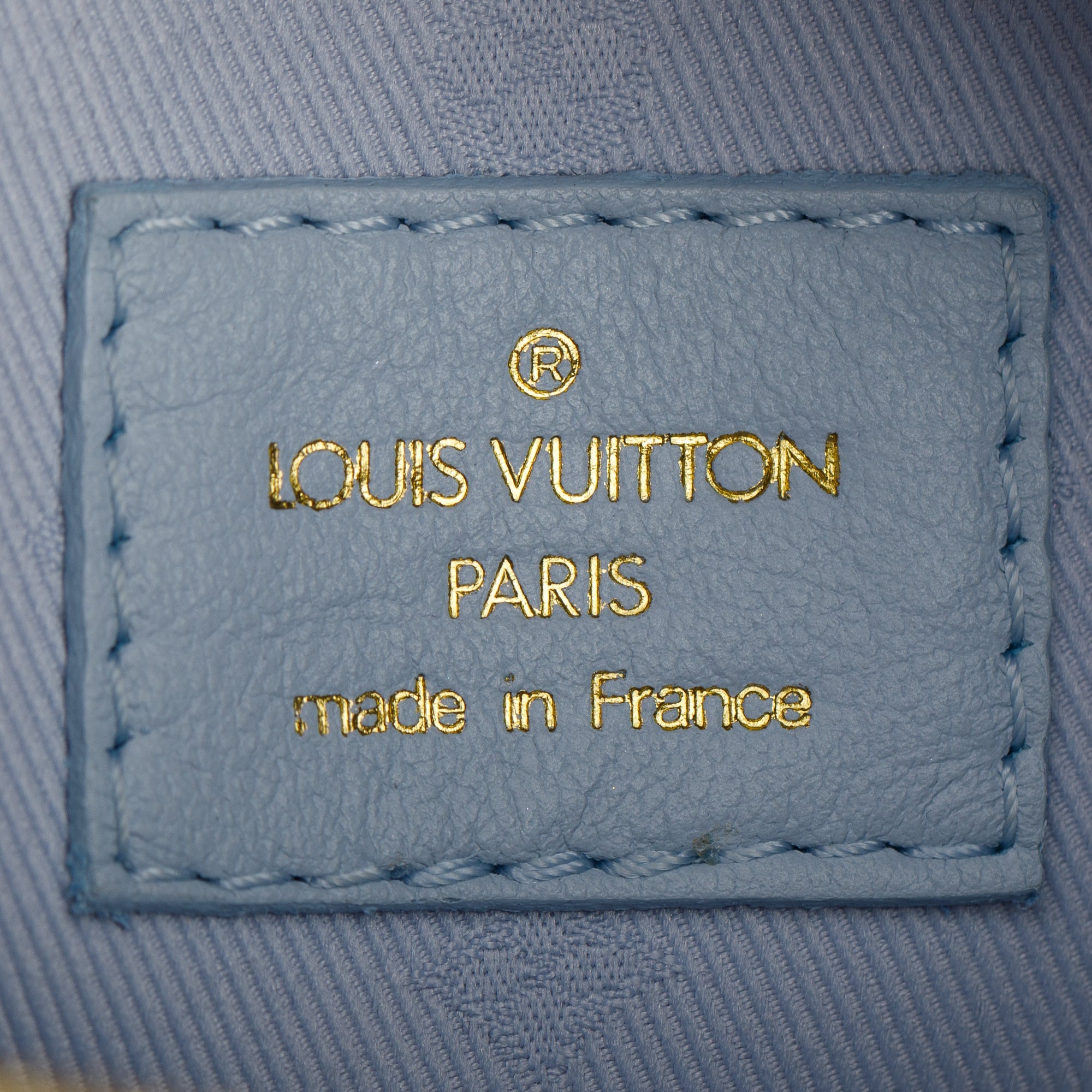 Louis Vuitton 2022 Blue Monogram Calfskin Over The Moon Bag w/ Straps