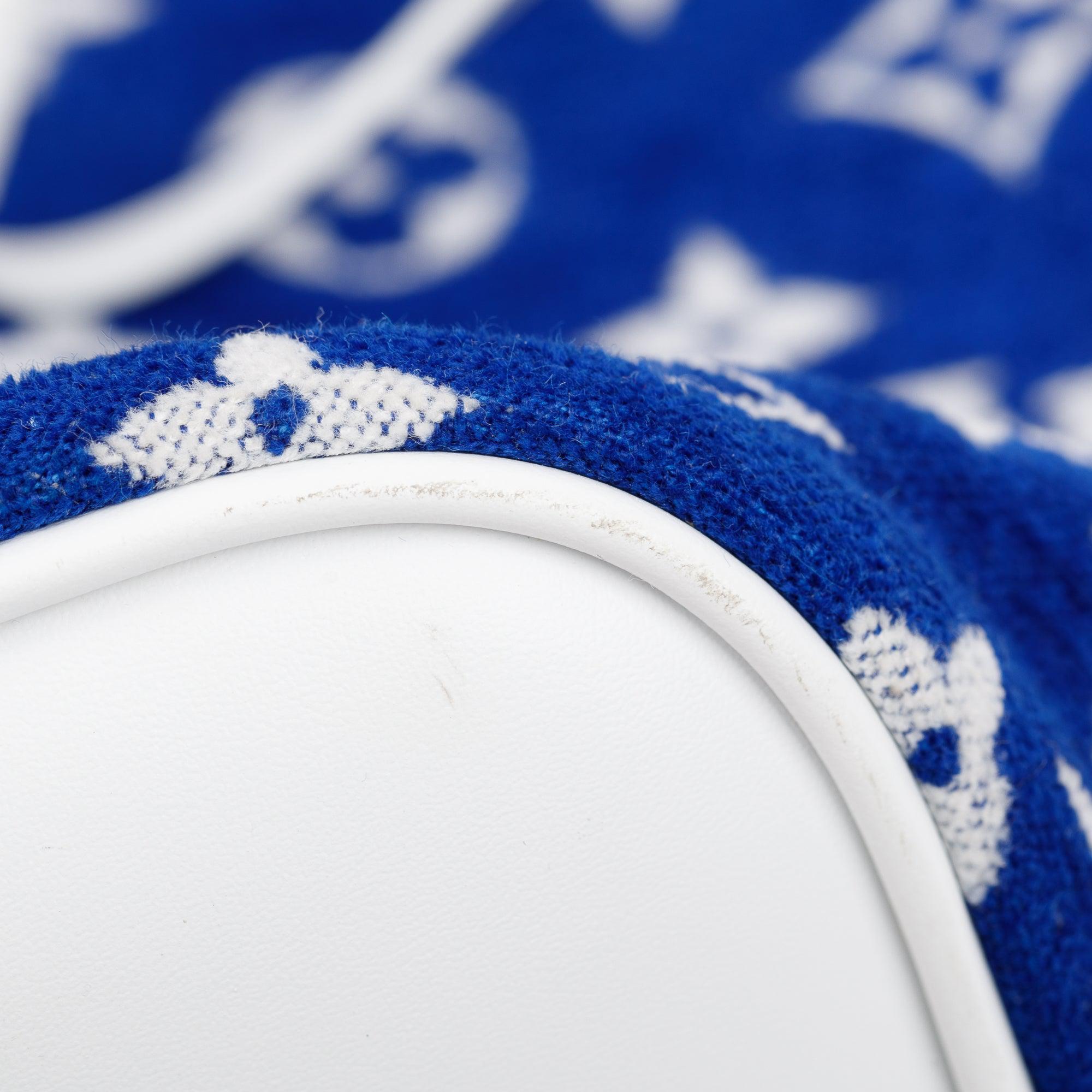 Louis Vuitton 2022 Blue Monogram Velvet Neverfull MM w/ Pouch & Box