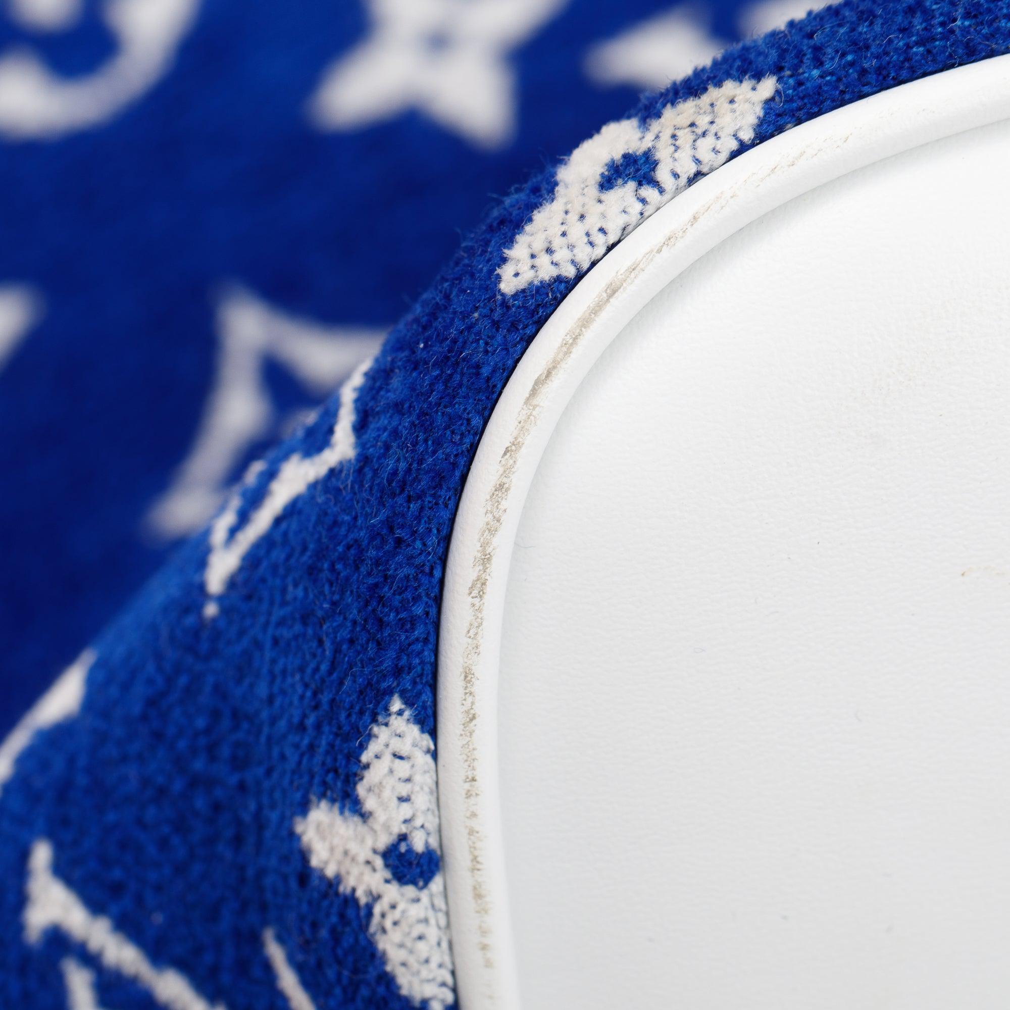 Louis Vuitton 2022 Blue Monogram Velvet Neverfull MM w/ Pouch & Box